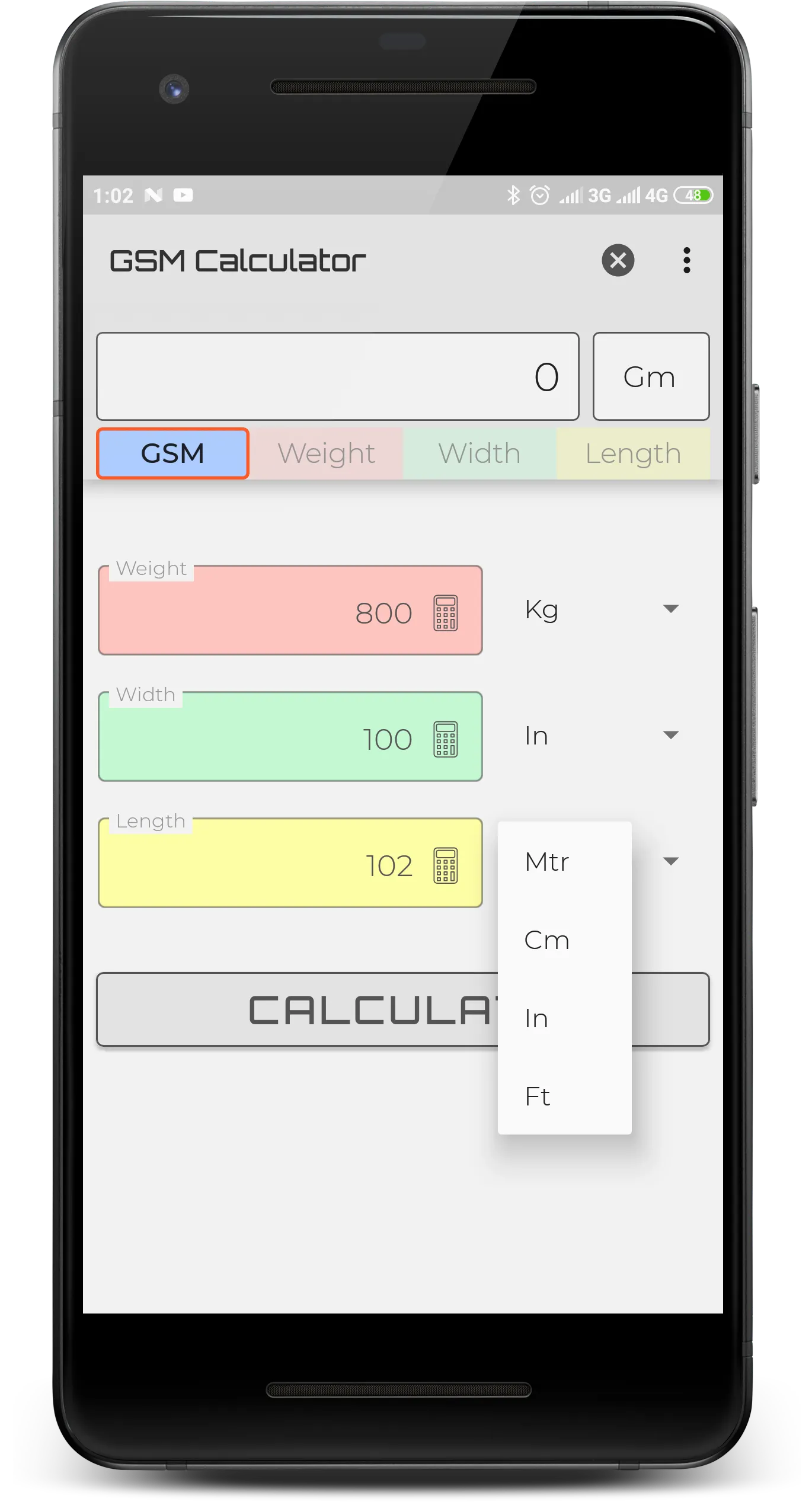 GSM Calculator | Indus Appstore | Screenshot