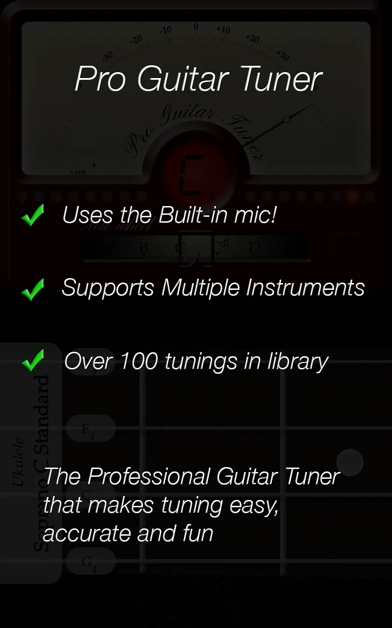 Pro Guitar Tuner | Indus Appstore | Screenshot