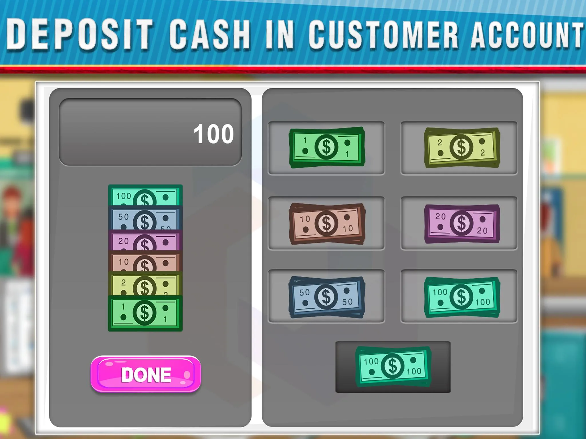 Bank Manager Cashier Game Sim | Indus Appstore | Screenshot