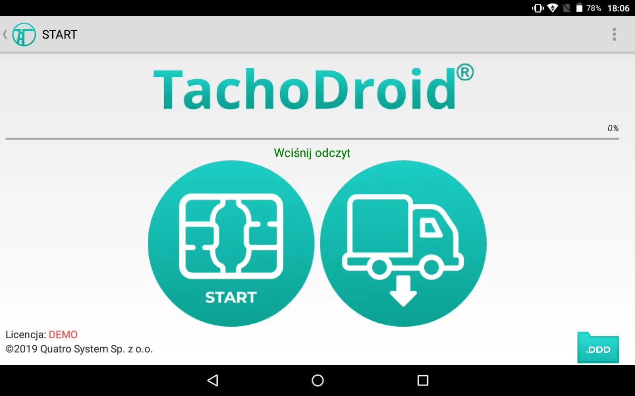 TachoDroid - czytnik tachograf | Indus Appstore | Screenshot