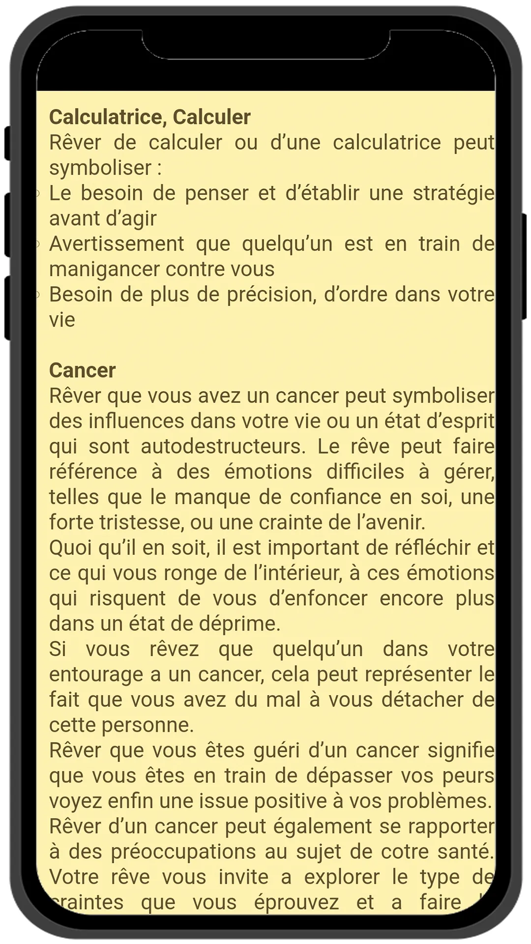 Interprétation des Rêves | Indus Appstore | Screenshot