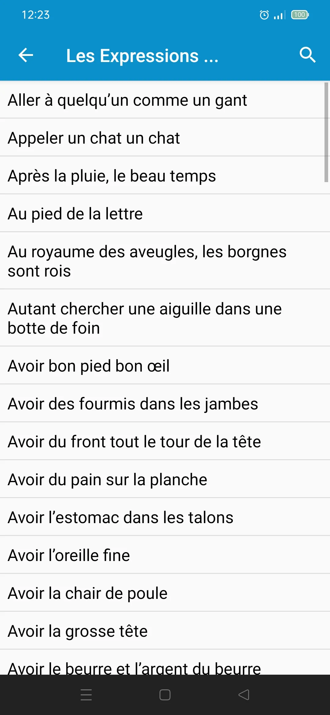 Textes français | Indus Appstore | Screenshot