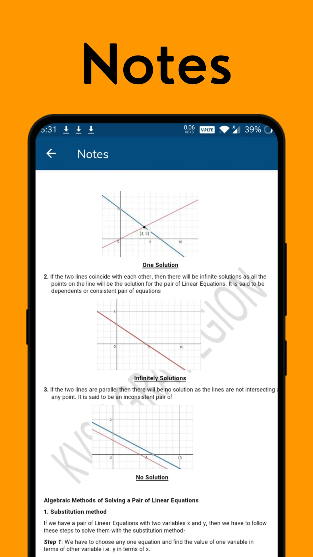 Class 10 Maths Solution Notes | Indus Appstore | Screenshot