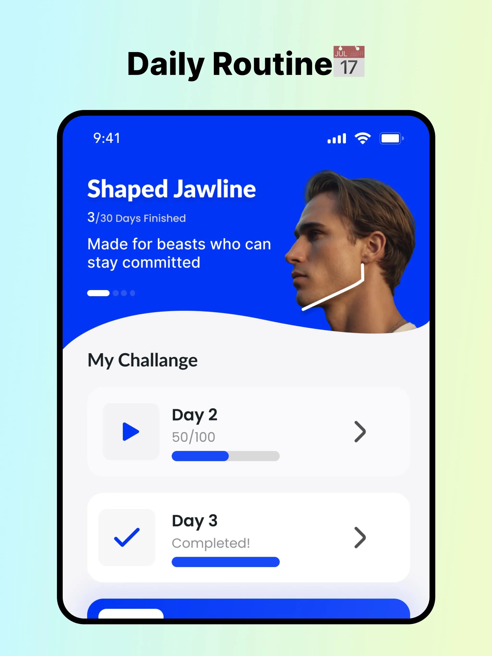 Jawline exercises and mewing | Indus Appstore | Screenshot