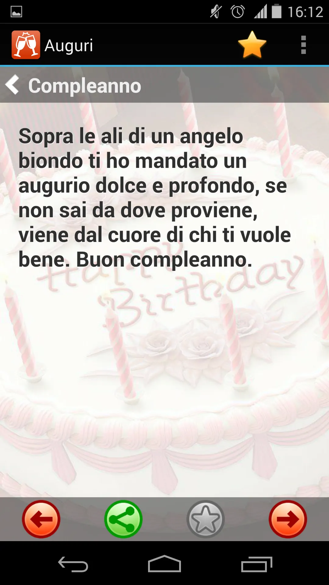 Auguri per ogni occasione | Indus Appstore | Screenshot