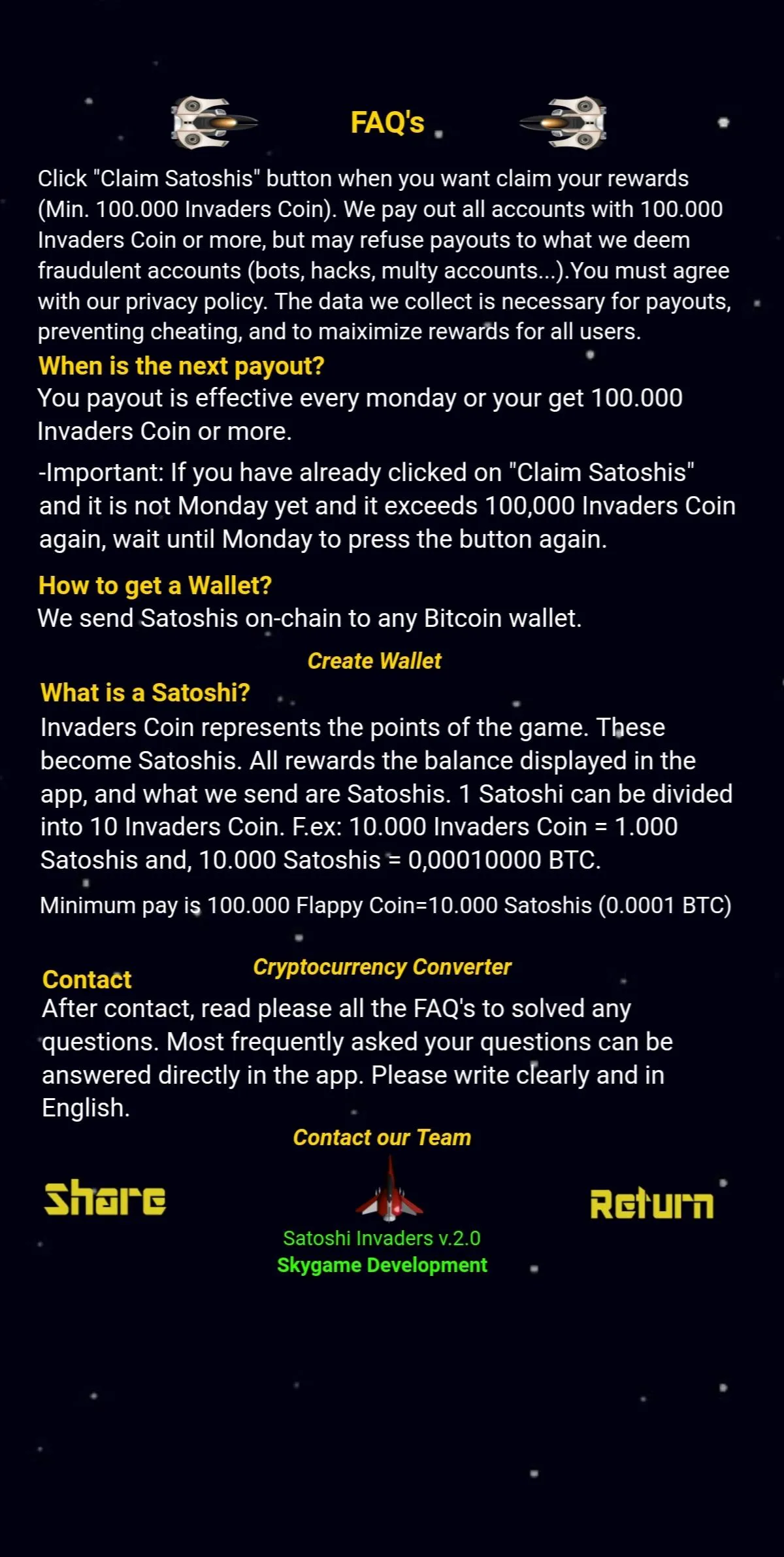 Satoshi Invaders | Indus Appstore | Screenshot