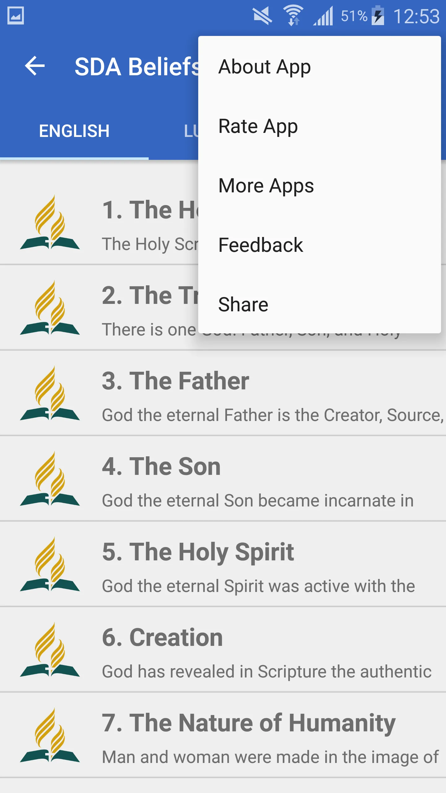 SDA Beliefs | Indus Appstore | Screenshot