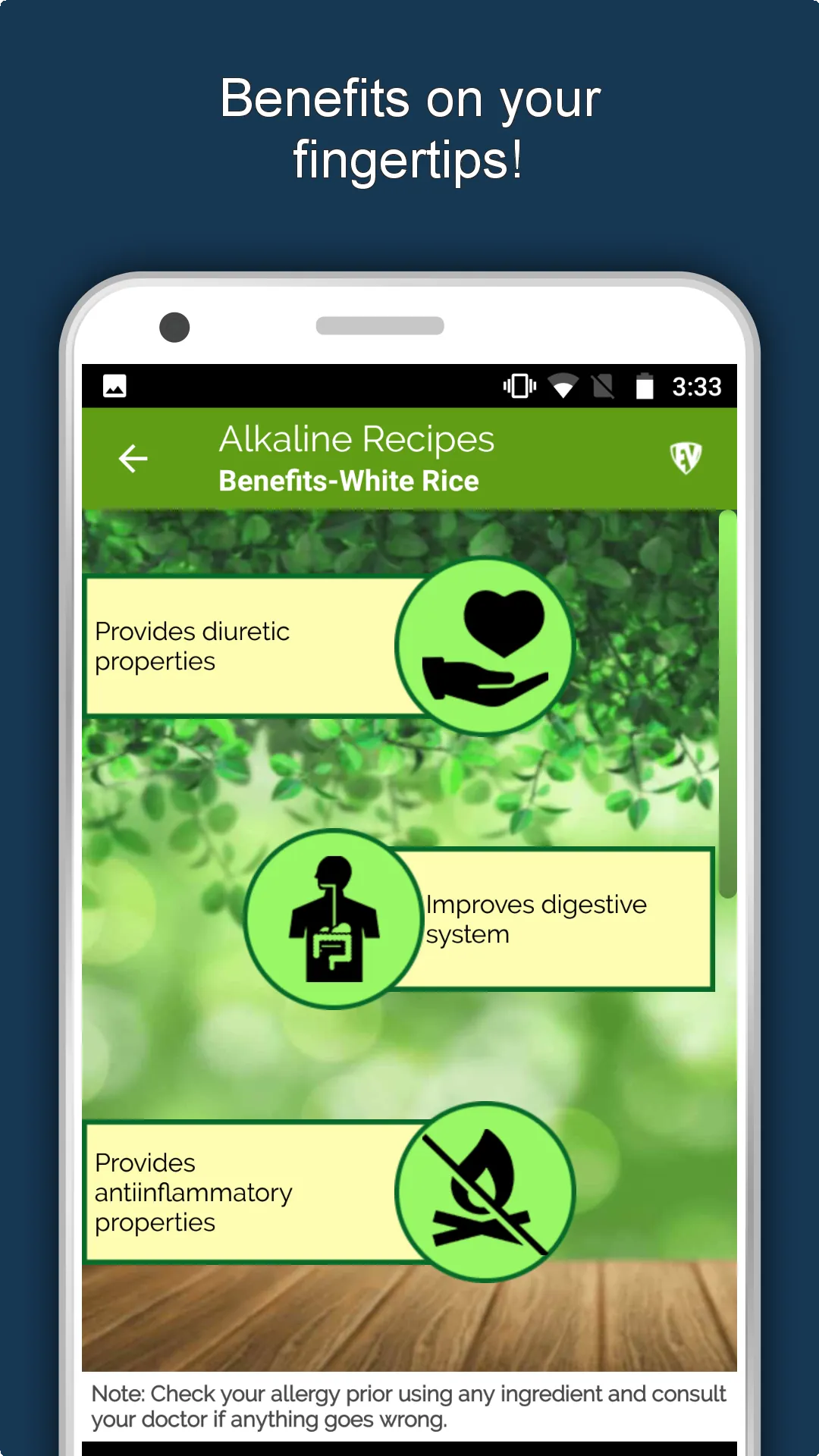 Alkaline Diet Recipes : Weight | Indus Appstore | Screenshot