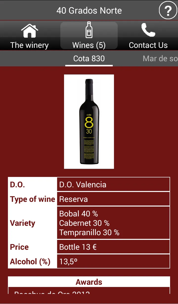 Wineries of Spain - Wines | Indus Appstore | Screenshot