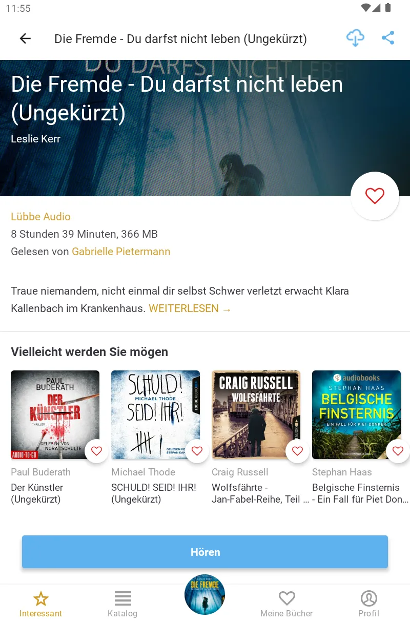 Audiobooks in German | Indus Appstore | Screenshot