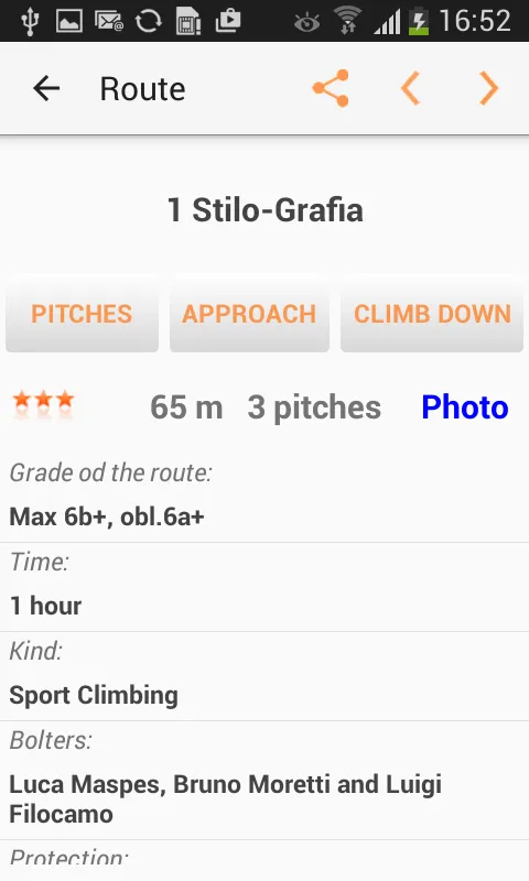 ClimbAdvisor Climbing in Italy | Indus Appstore | Screenshot