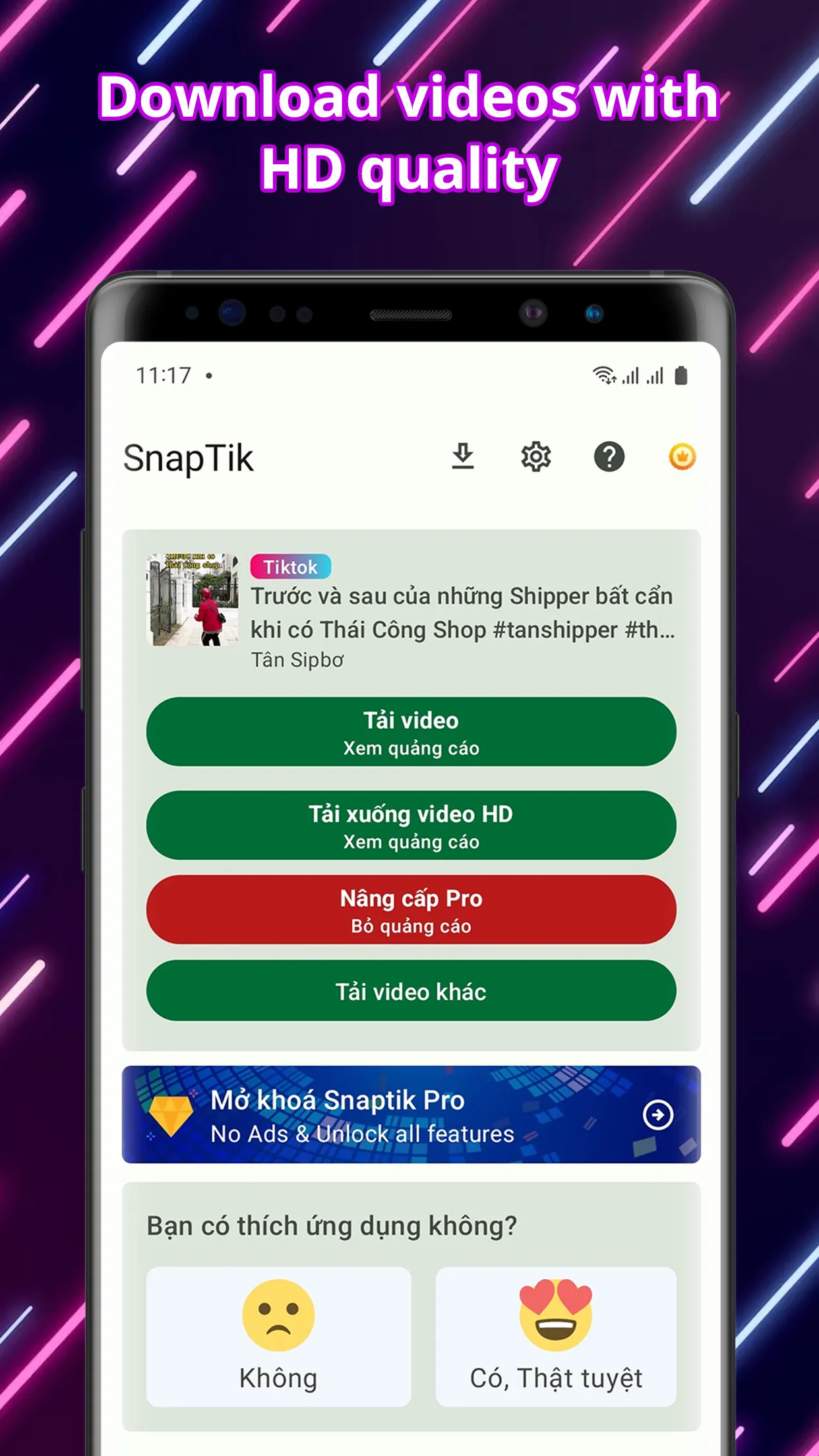 SnapTick - Download Video TT | Indus Appstore | Screenshot