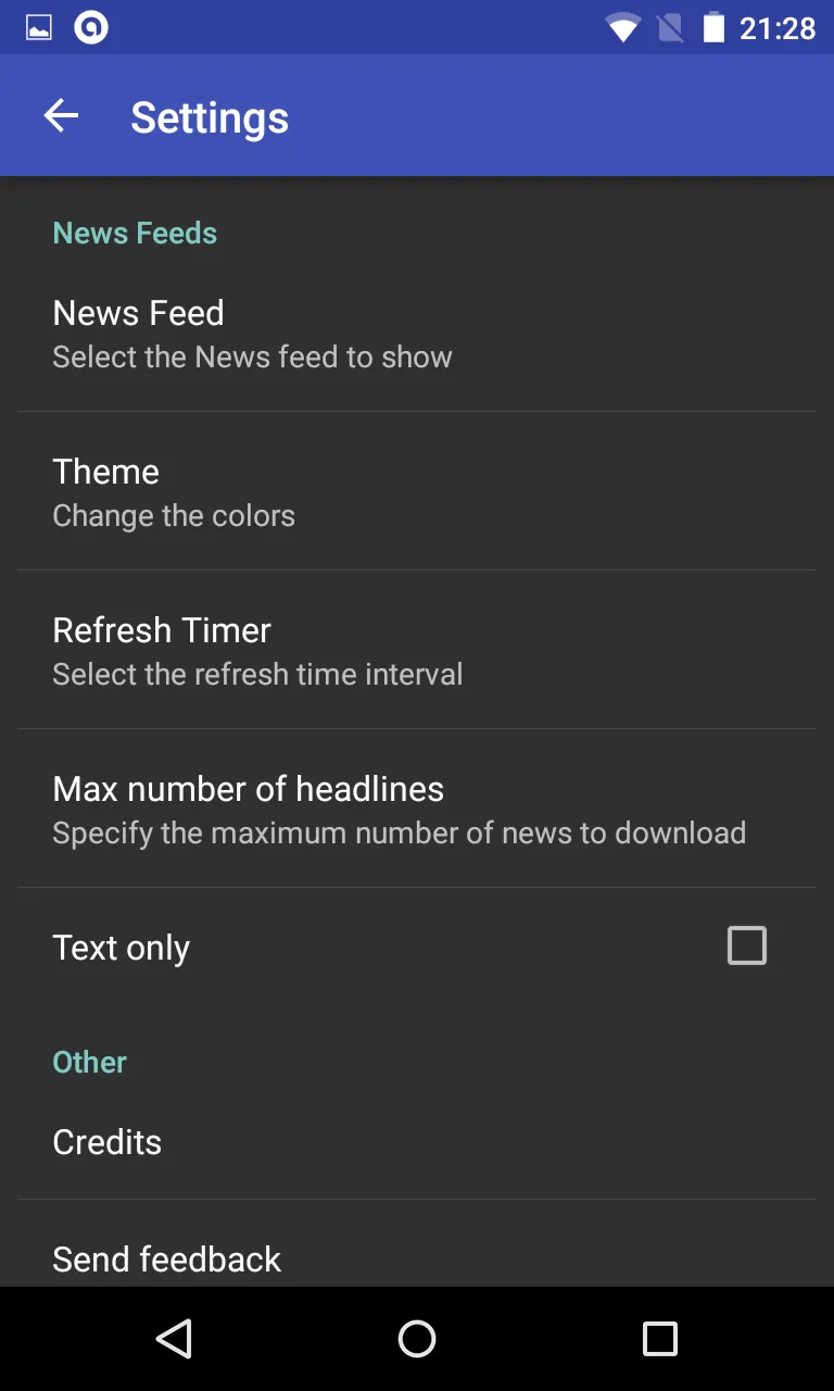 Simple News Reader | Indus Appstore | Screenshot