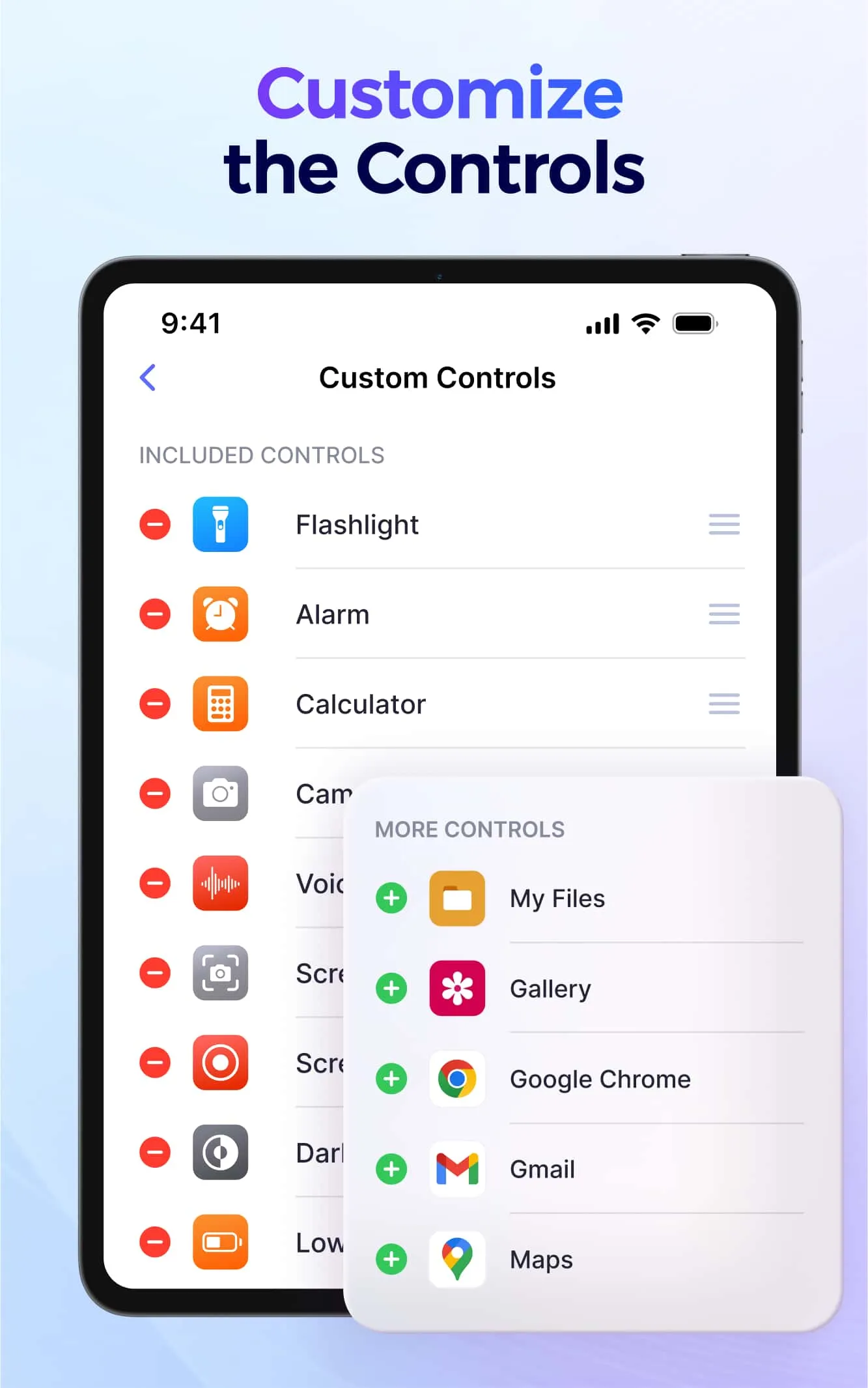 Control Center - Control Panel | Indus Appstore | Screenshot