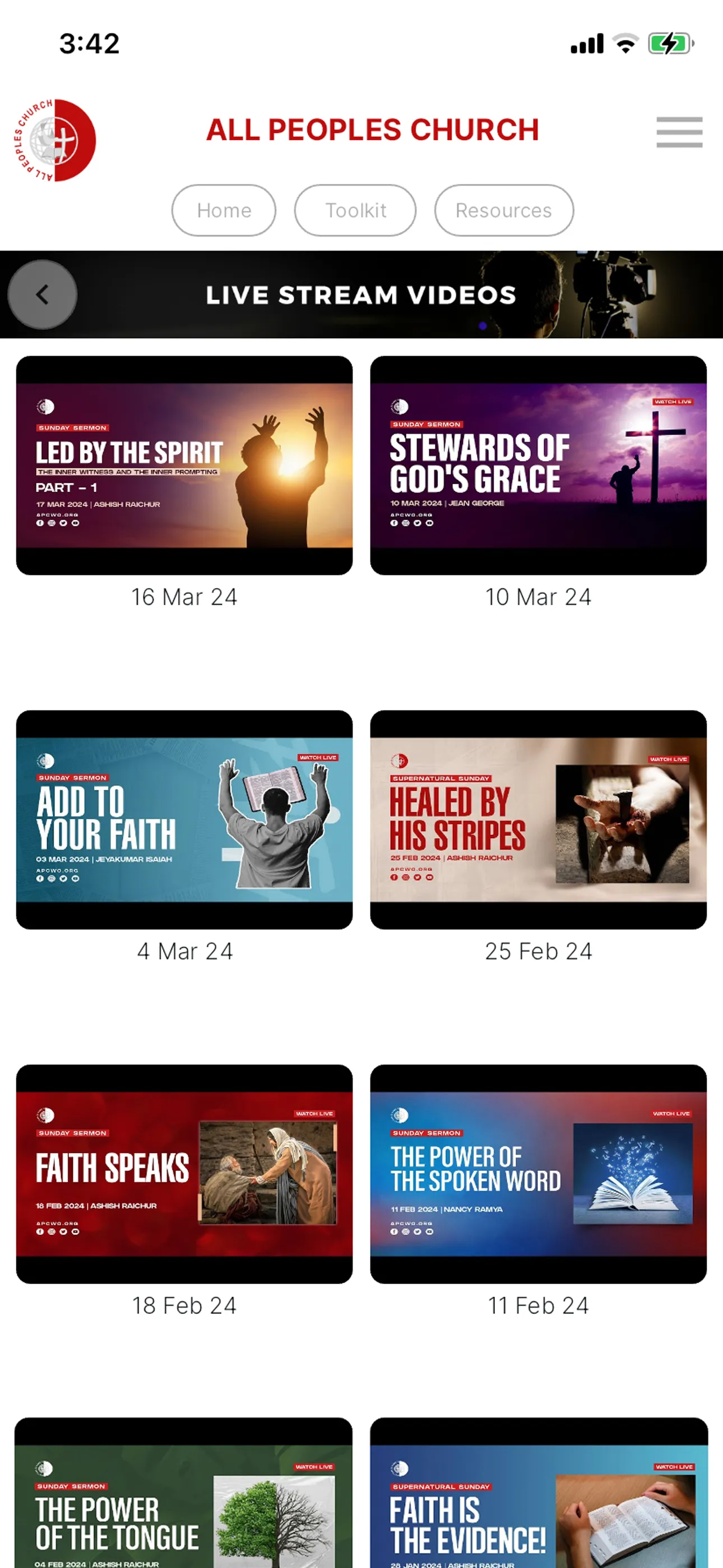 All Peoples Church Bangalore | Indus Appstore | Screenshot