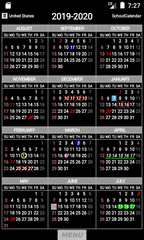 My Year Calendar | Indus Appstore | Screenshot