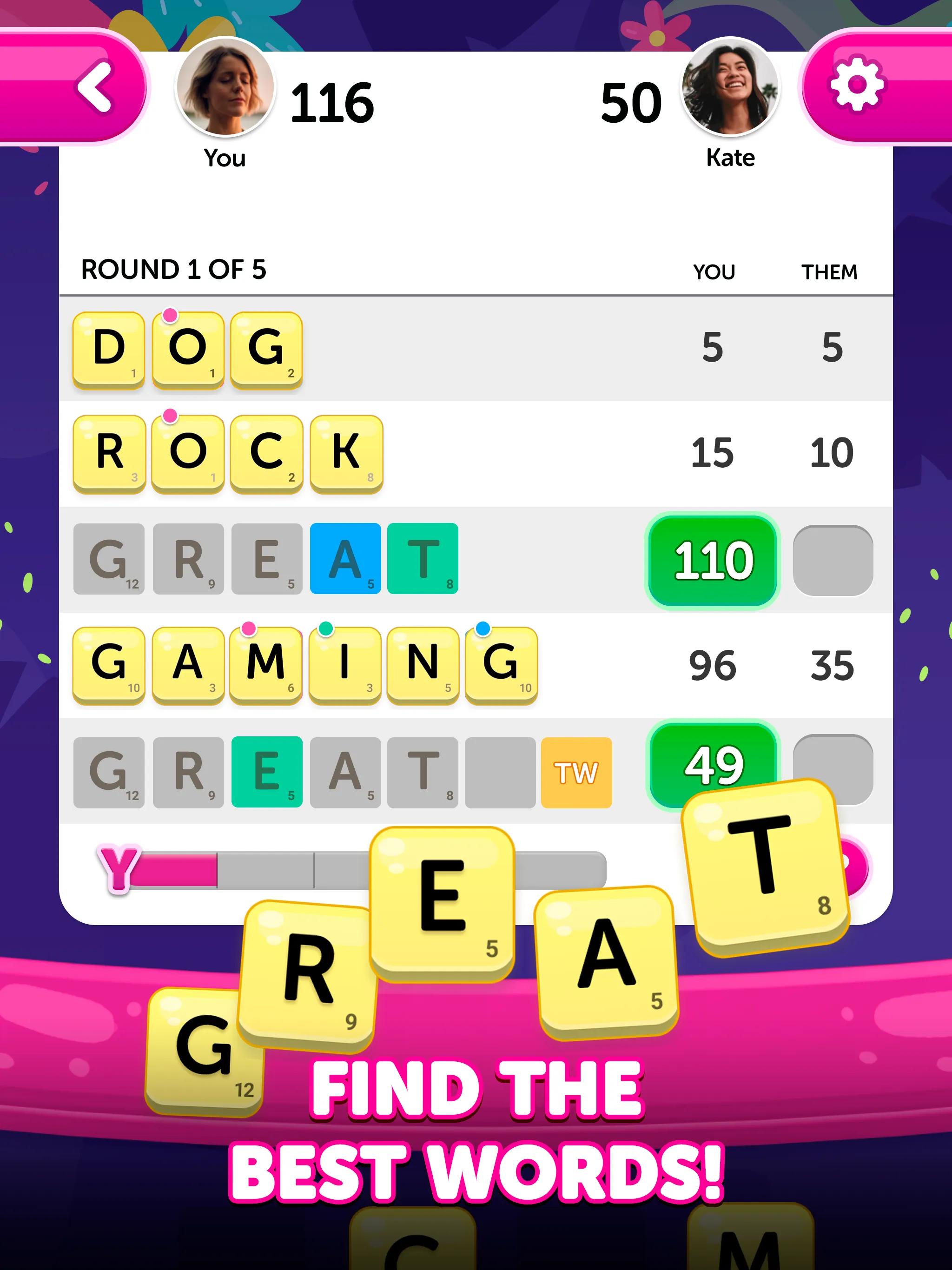 Dice Words - Fun Word Game | Indus Appstore | Screenshot