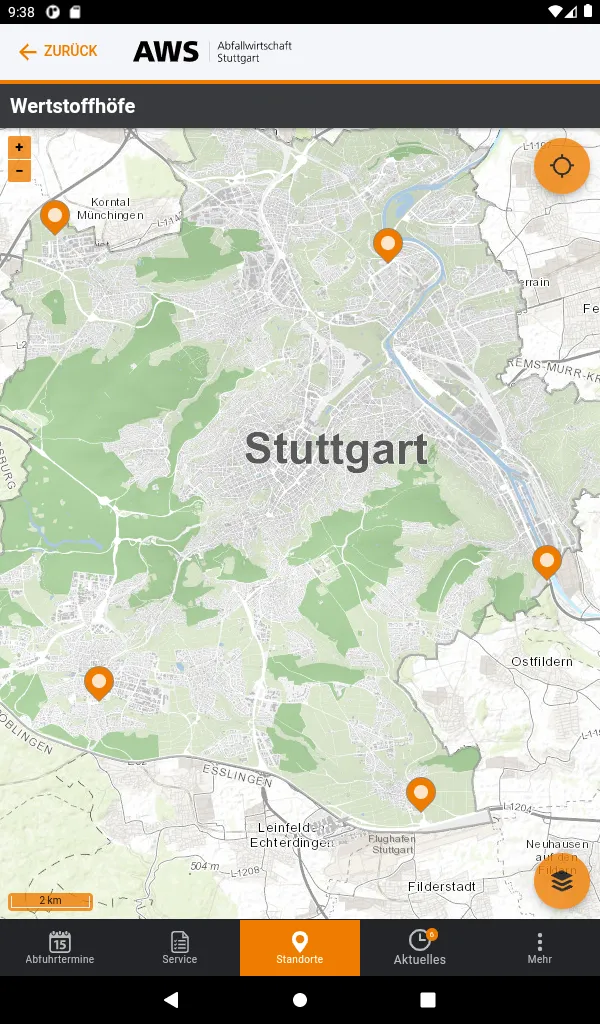 Abfallwirtschaft Stuttgart | Indus Appstore | Screenshot