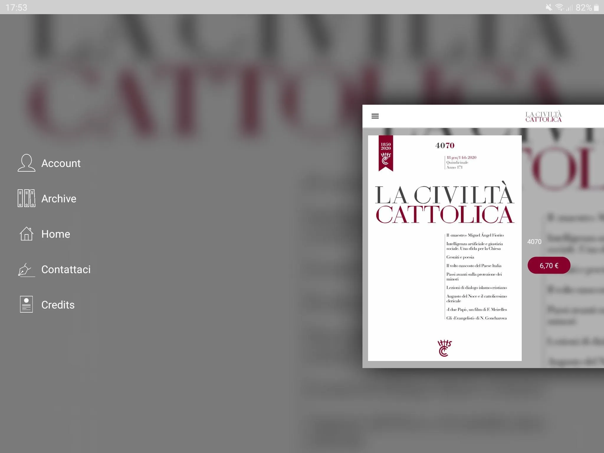 La Civiltà Cattolica | Indus Appstore | Screenshot