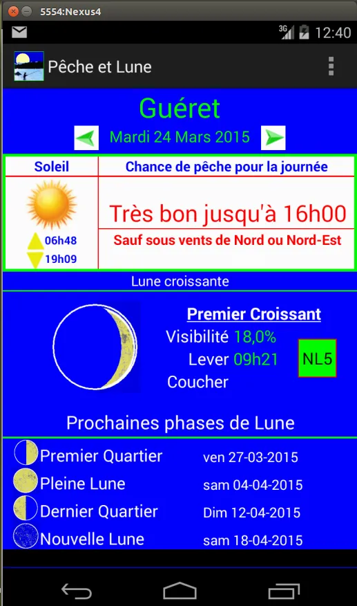 Pêche et Lune | Indus Appstore | Screenshot