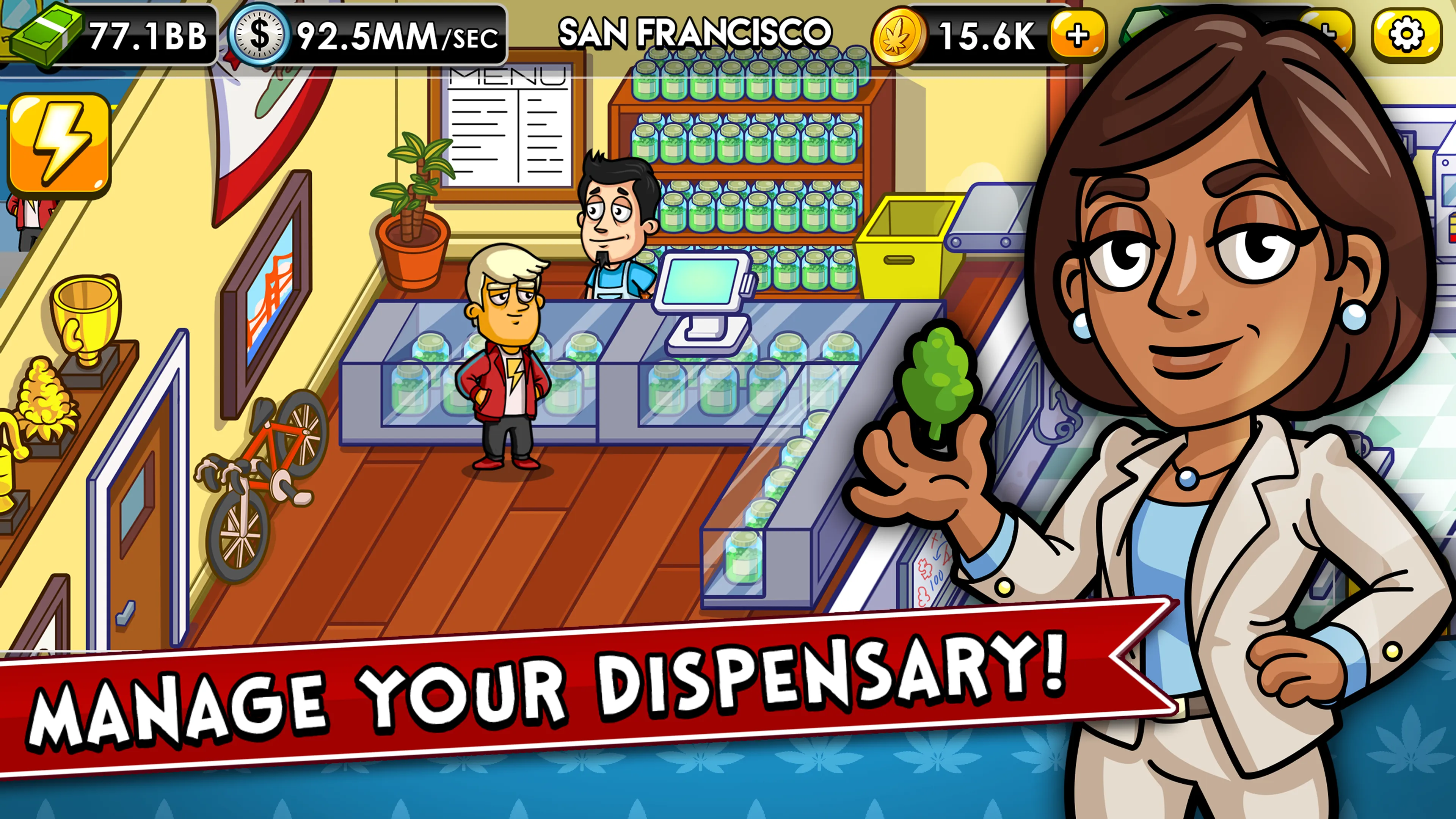 Weed Inc: Idle Tycoon | Indus Appstore | Screenshot