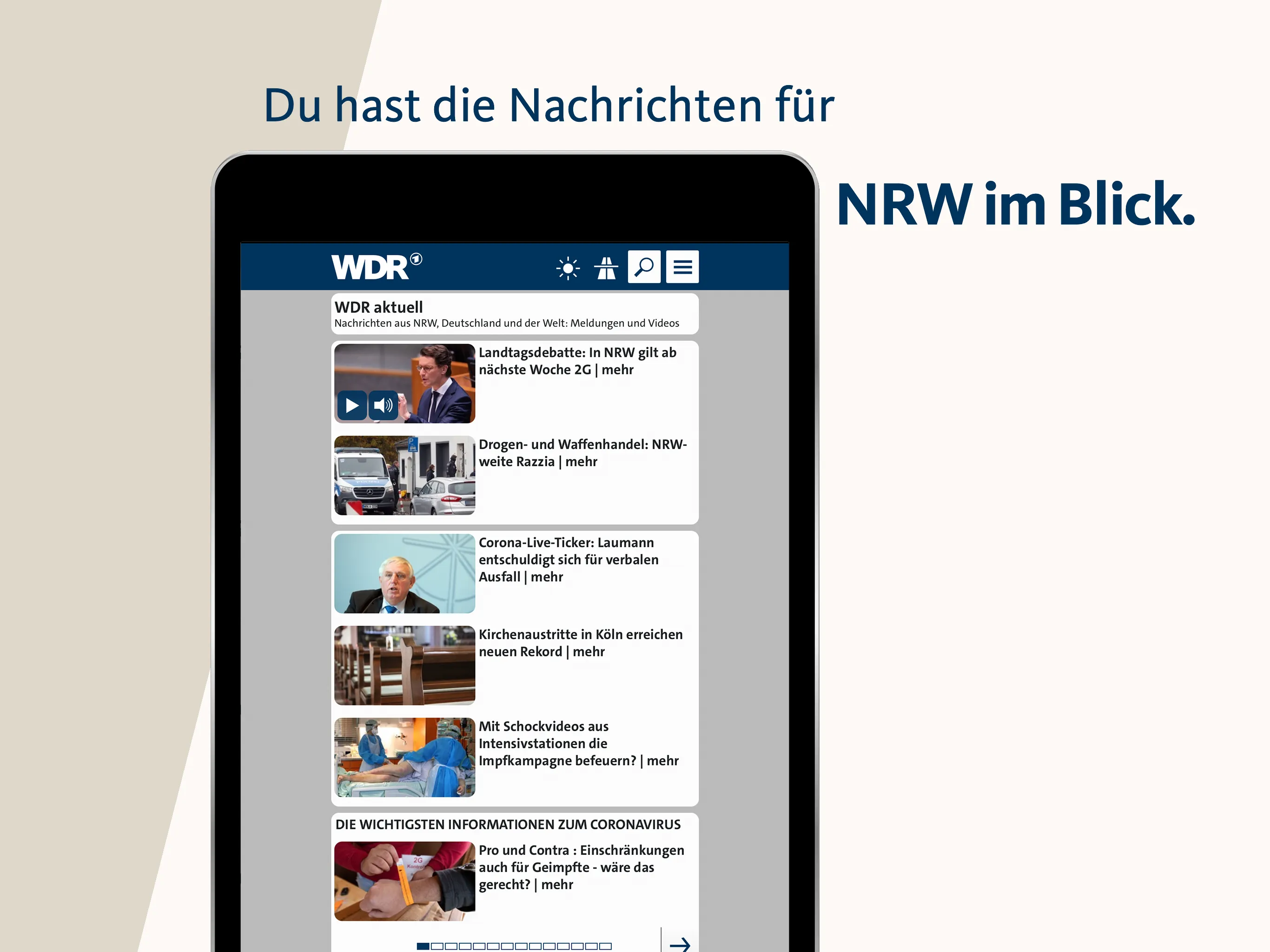 WDR – Radio & Fernsehen | Indus Appstore | Screenshot