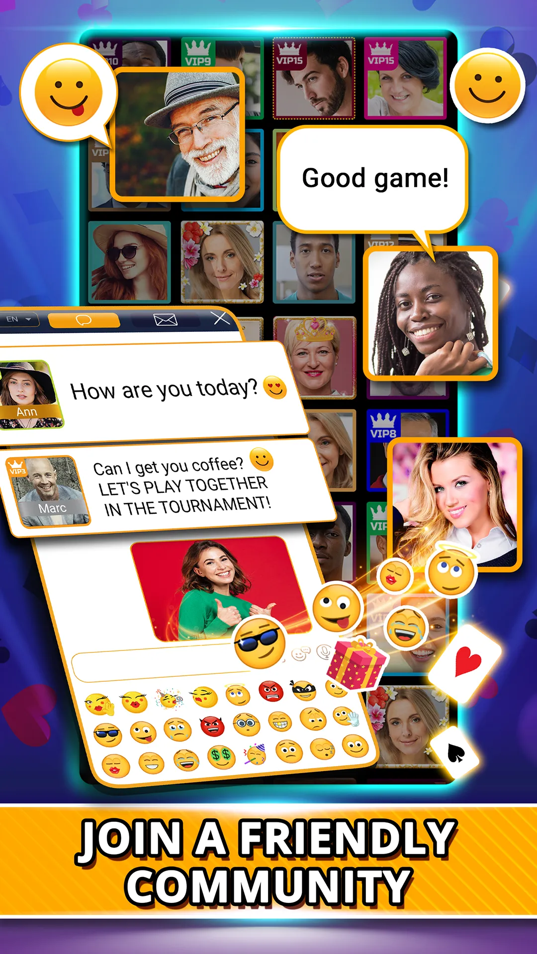VIP Games: Hearts, Euchre | Indus Appstore | Screenshot