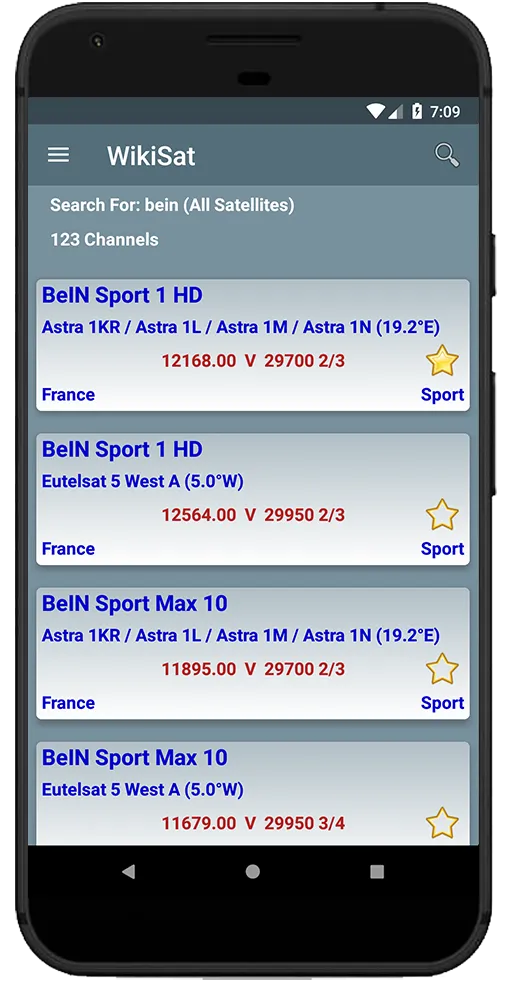 All Satellites Channels Freque | Indus Appstore | Screenshot