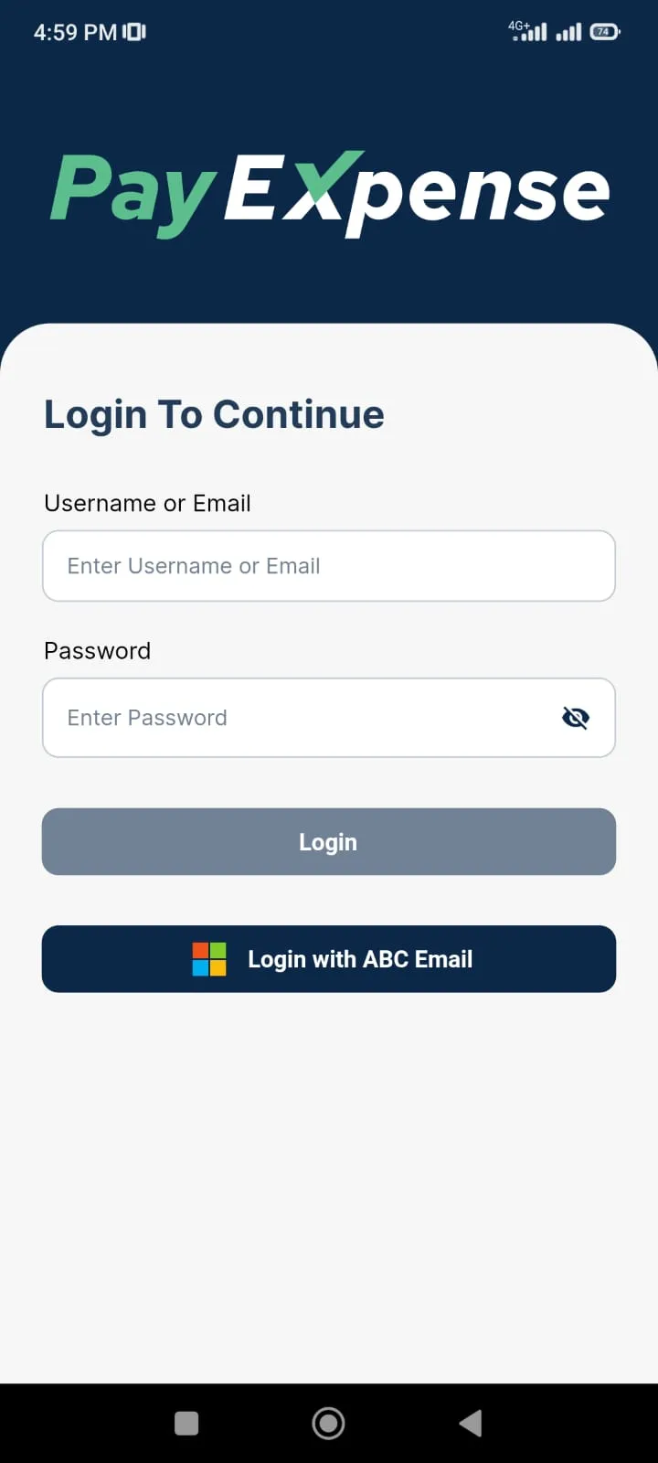PayExpense ABFL | Indus Appstore | Screenshot