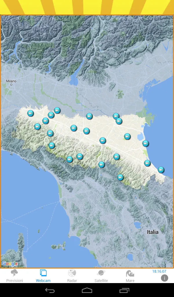 METEO EMILIA ROMAGNA | Indus Appstore | Screenshot