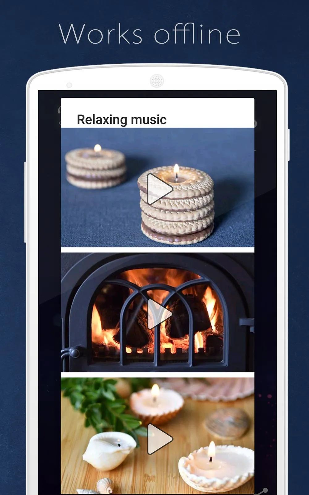 Relaxing Candles: music, sleep | Indus Appstore | Screenshot