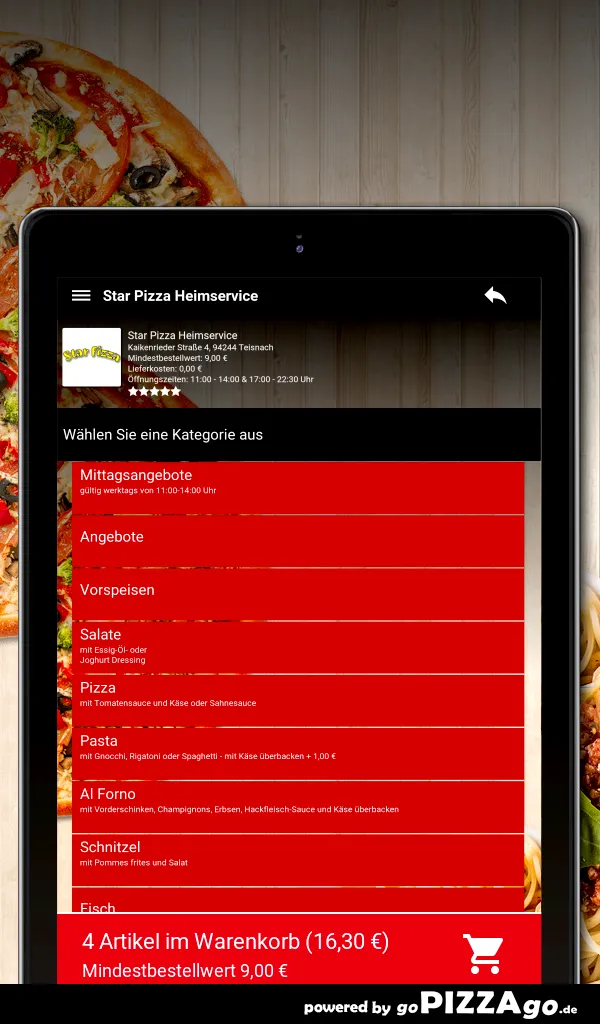 Star Pizza Heimservice Teisnac | Indus Appstore | Screenshot