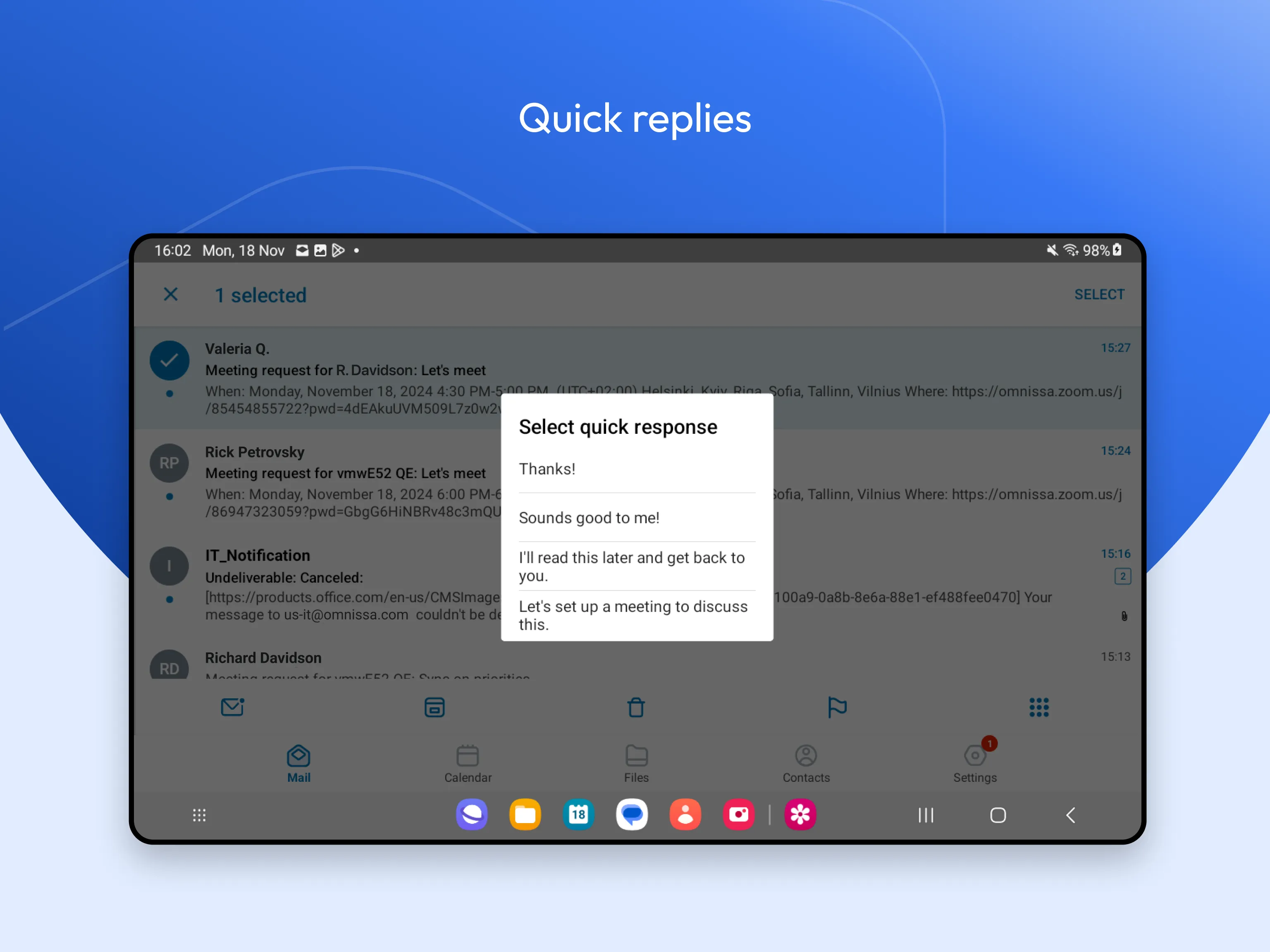 Boxer - Workspace ONE | Indus Appstore | Screenshot