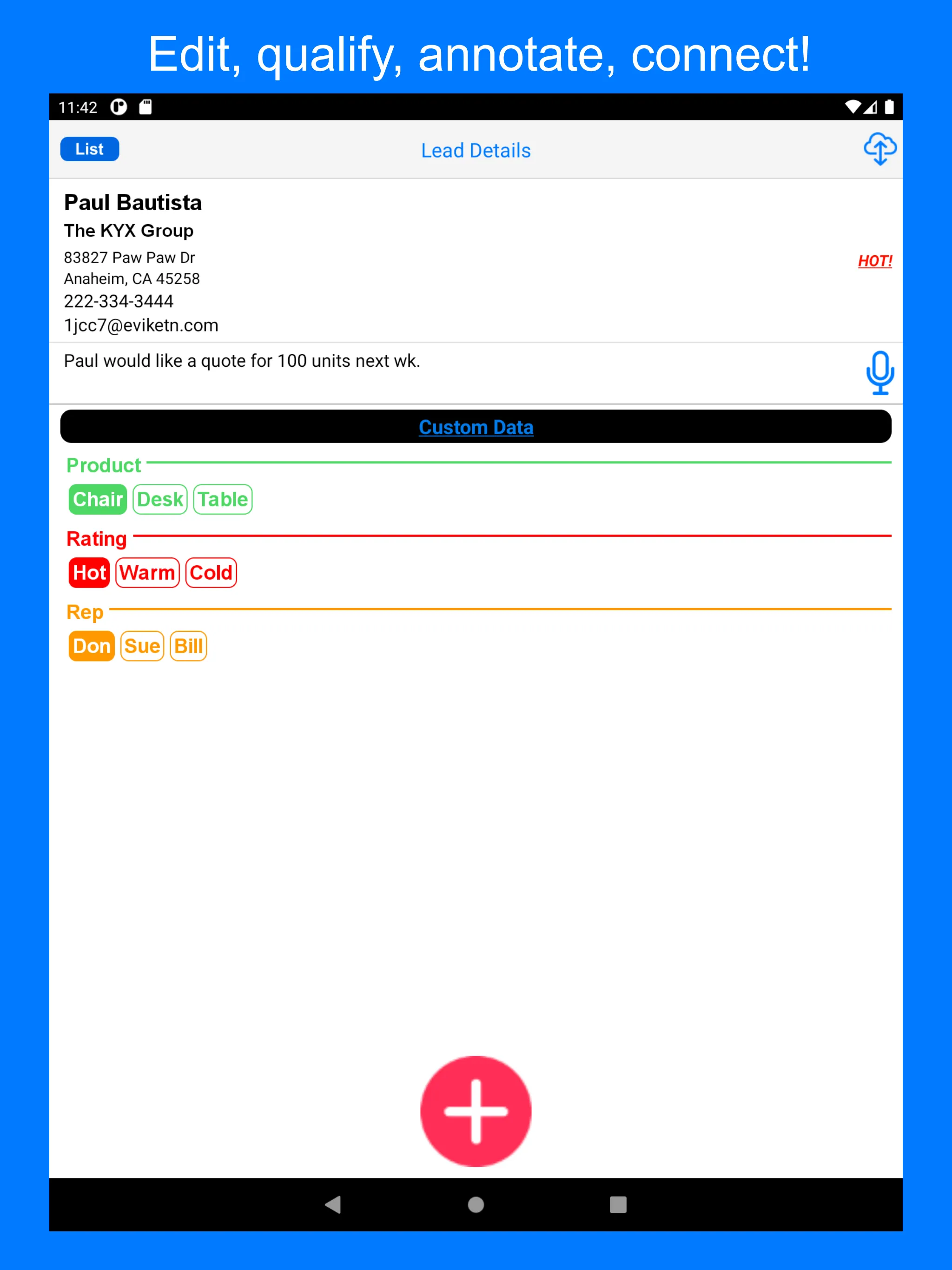 1stSales Lead Retrieval | Indus Appstore | Screenshot