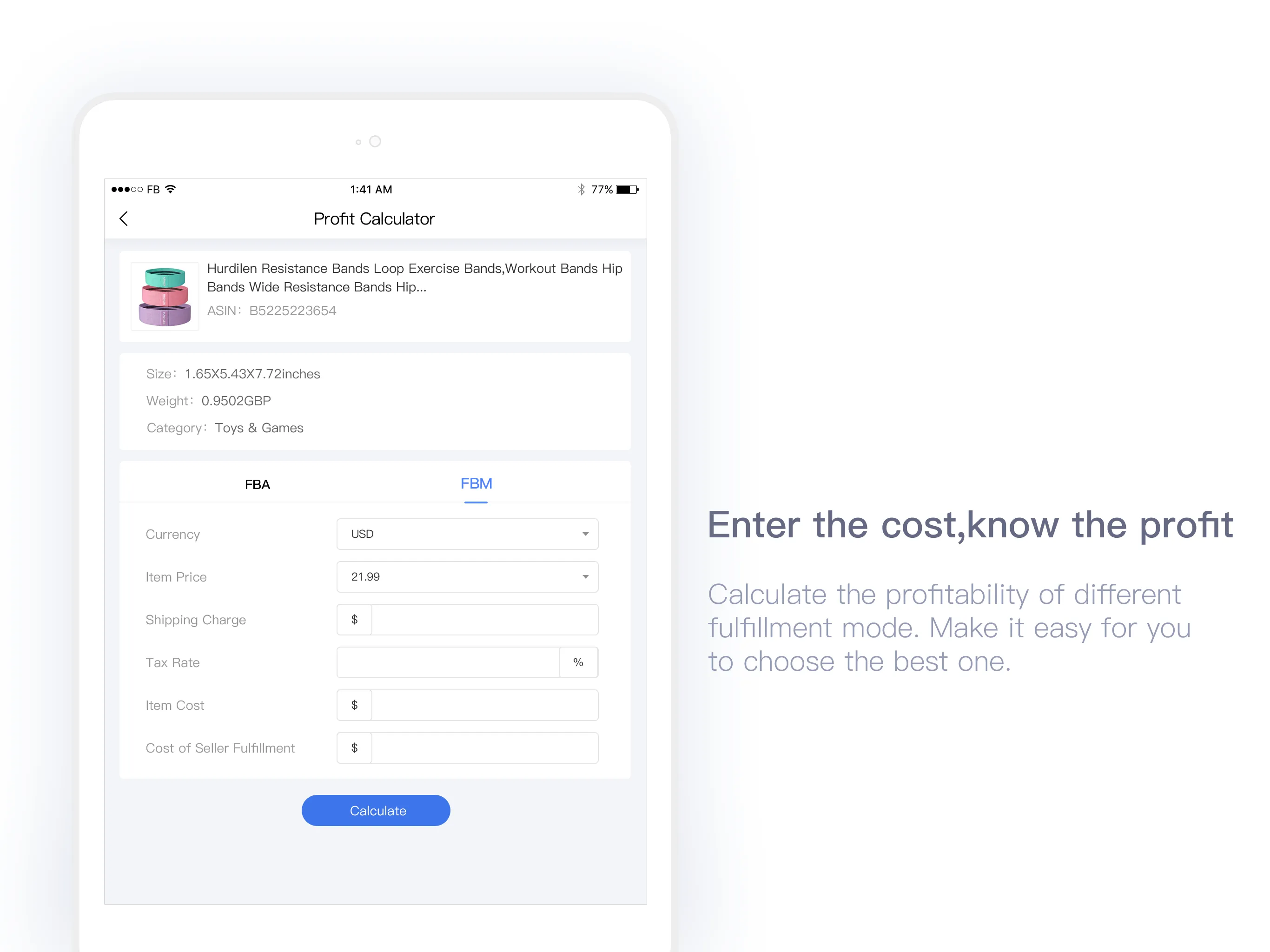 FBA Calculator | Indus Appstore | Screenshot