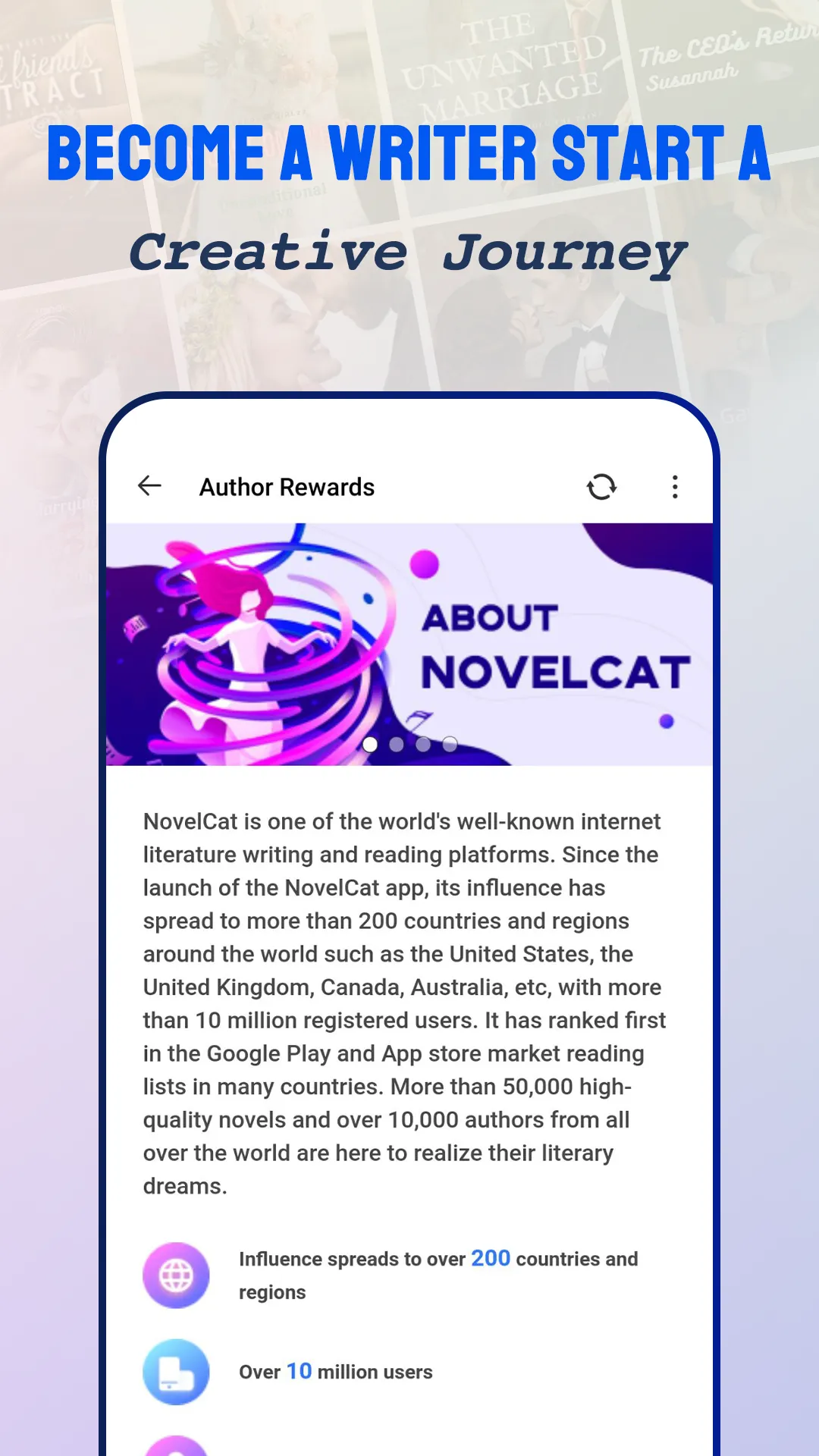 NovelCat - Reading & Writing | Indus Appstore | Screenshot