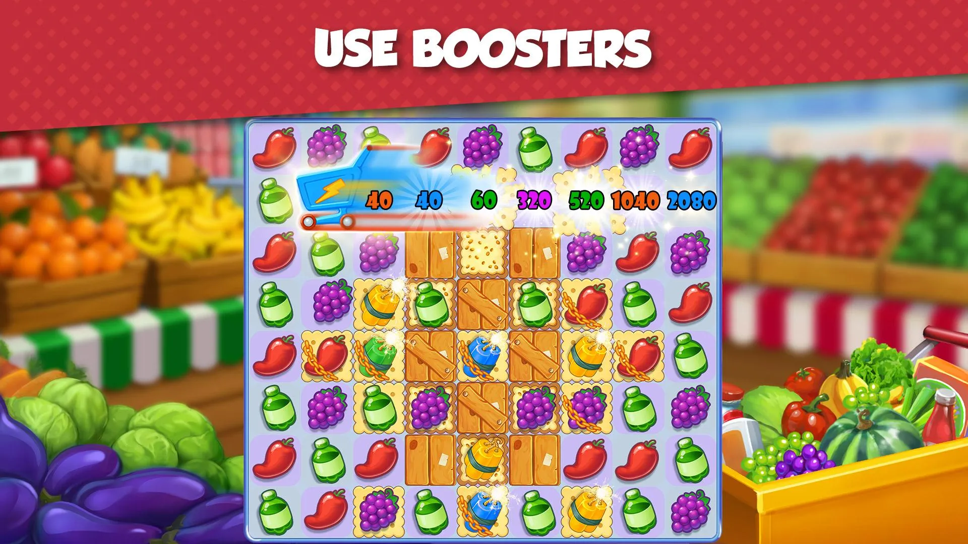 Supermarket Mania - Match 3 | Indus Appstore | Screenshot