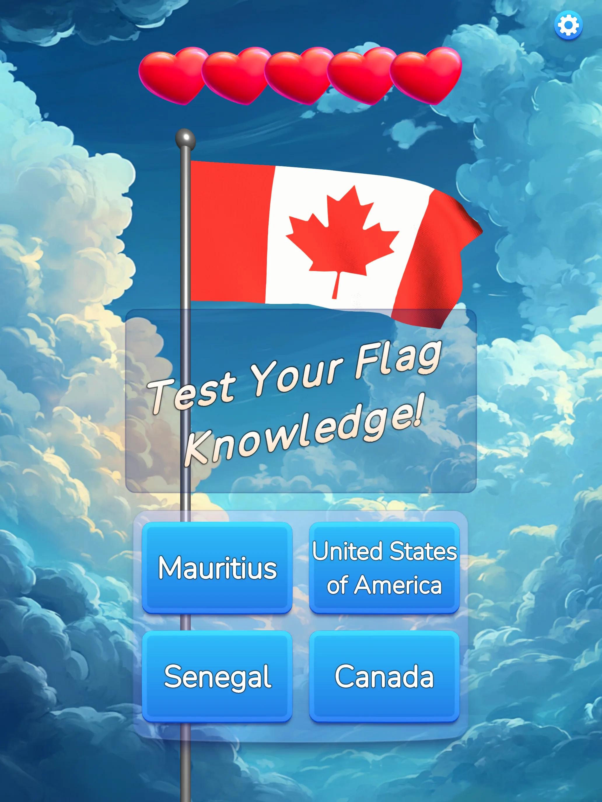 Flag Guess 3D Name Memory Quiz | Indus Appstore | Screenshot