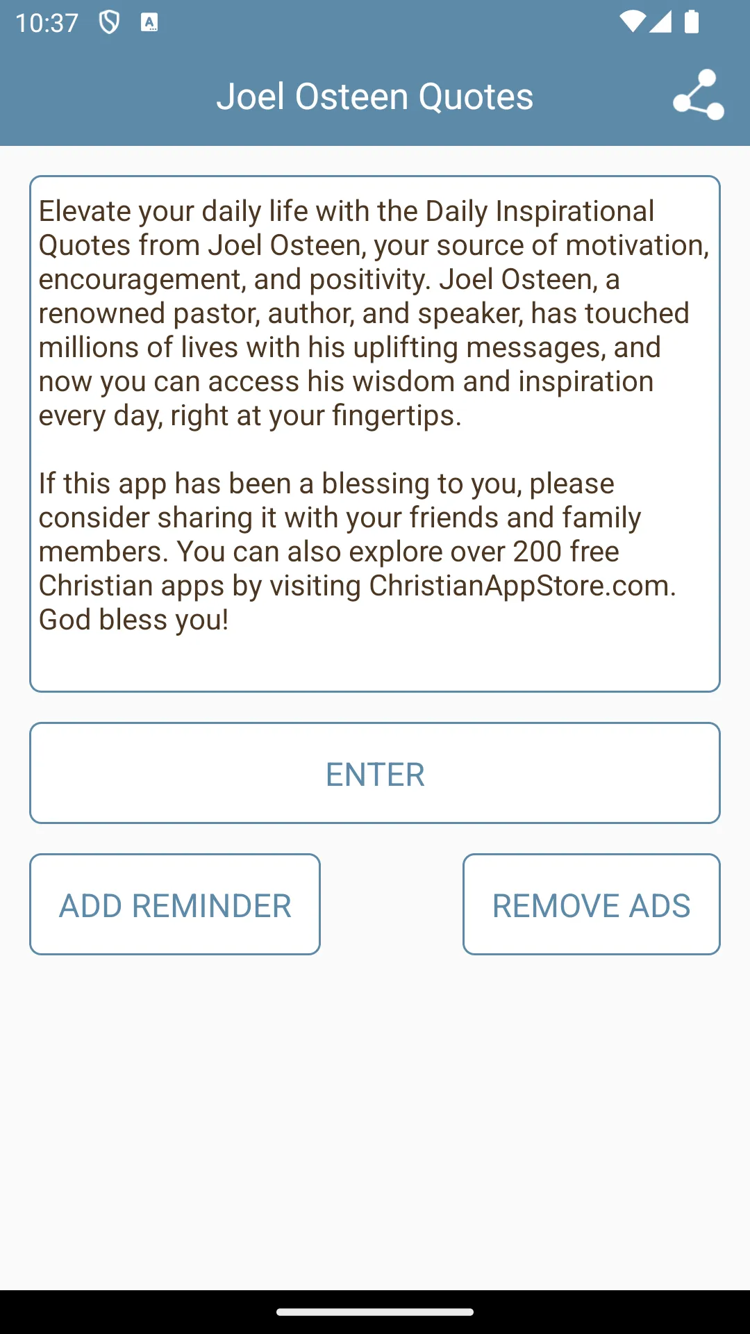 Joel Osteen Quote of the Day | Indus Appstore | Screenshot