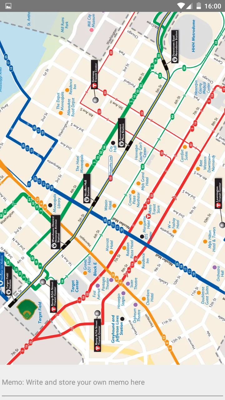 MINNEAPOLIS METRO RAIL BUS MAP | Indus Appstore | Screenshot