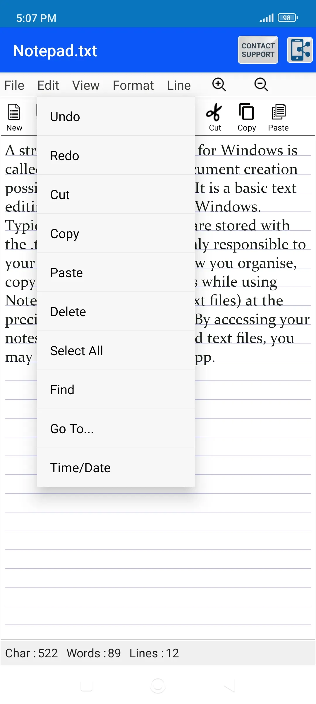 Edit Text Files TXT File Maker | Indus Appstore | Screenshot