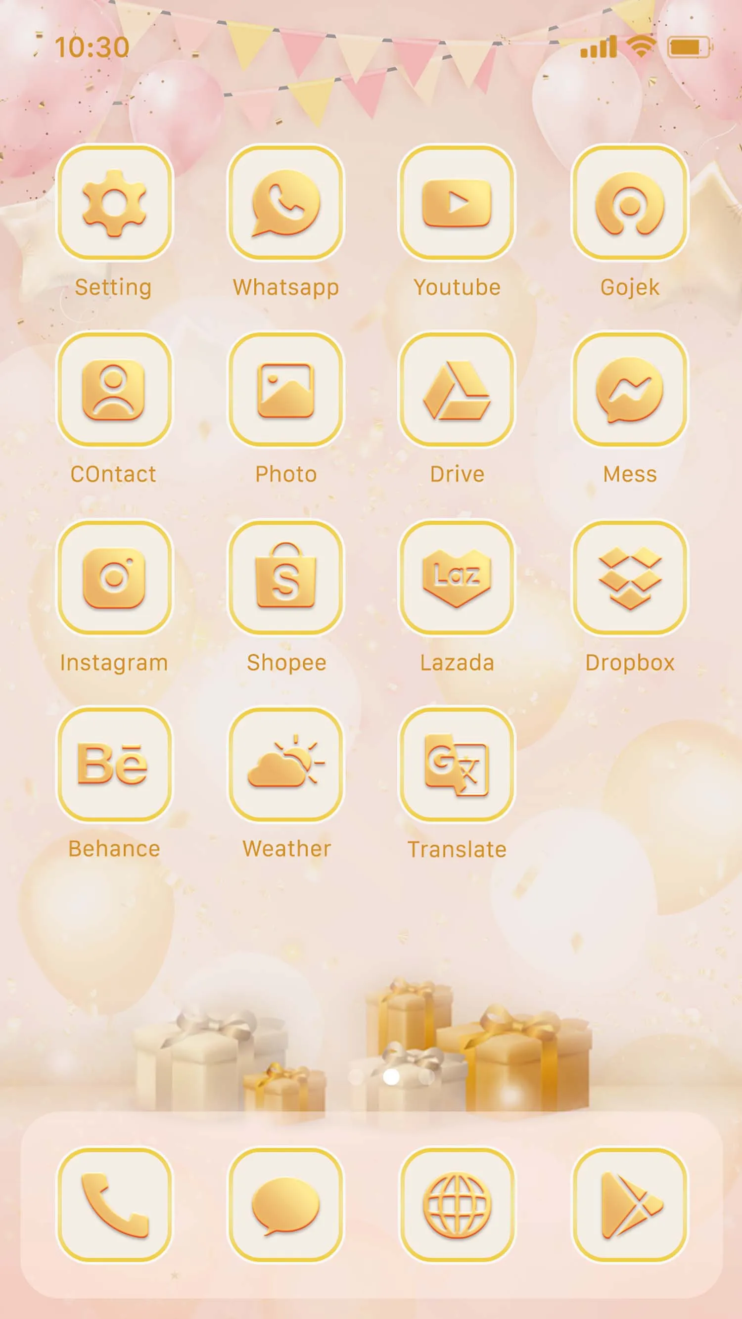 Wow Champagne Kisses Theme | Indus Appstore | Screenshot