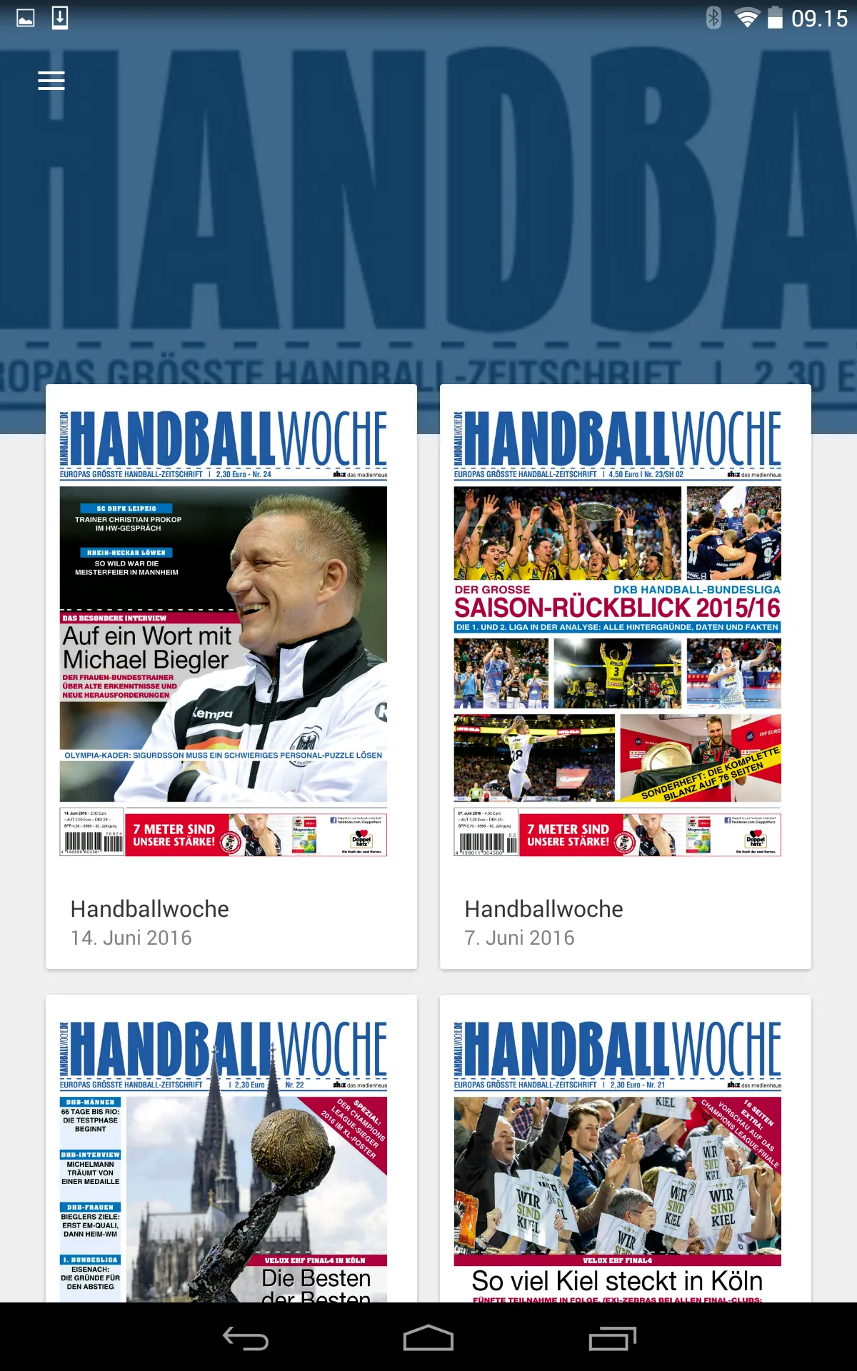 Handballwoche ePaper | Indus Appstore | Screenshot