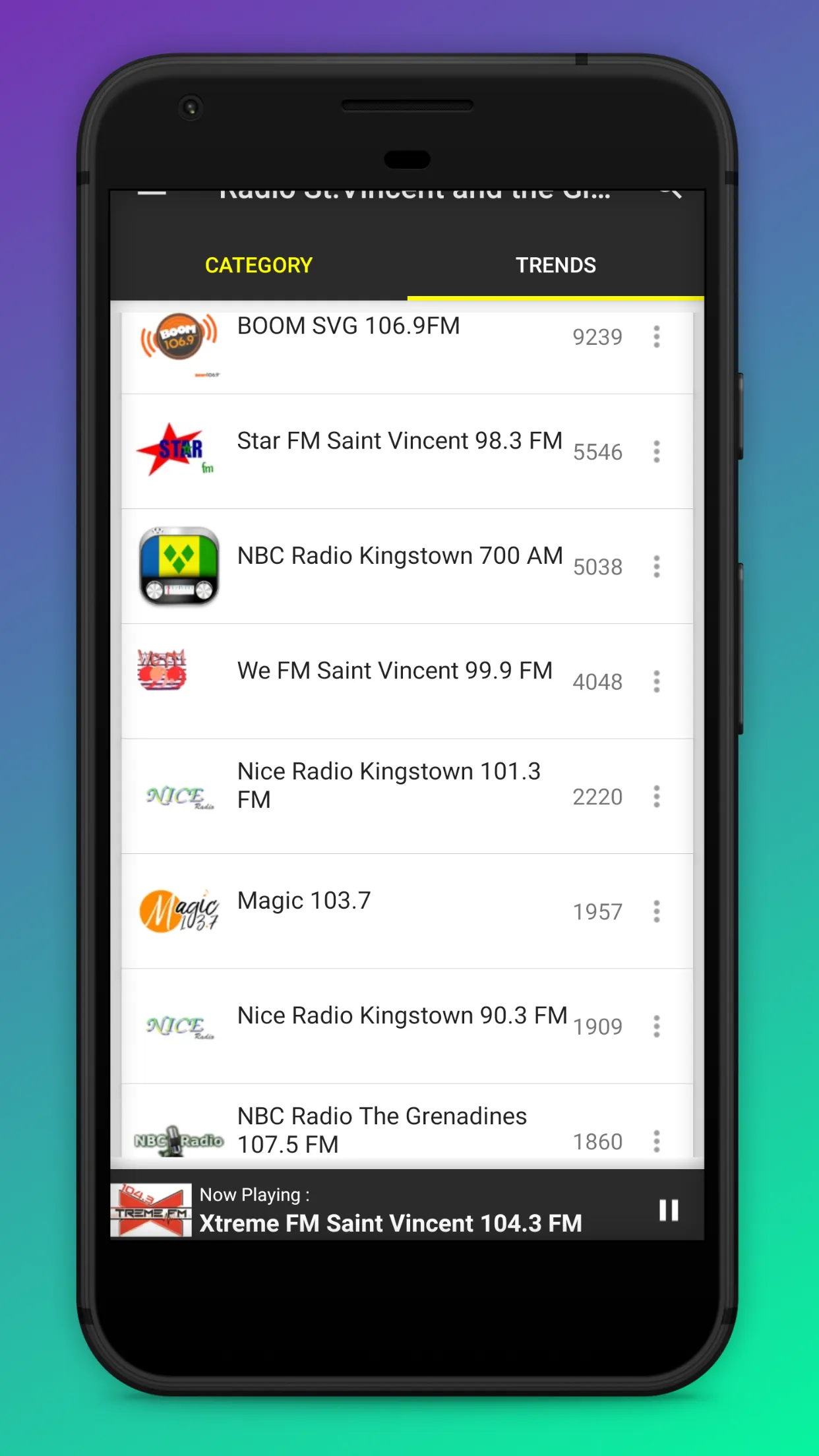 Radio St.Vincent and the Grena | Indus Appstore | Screenshot