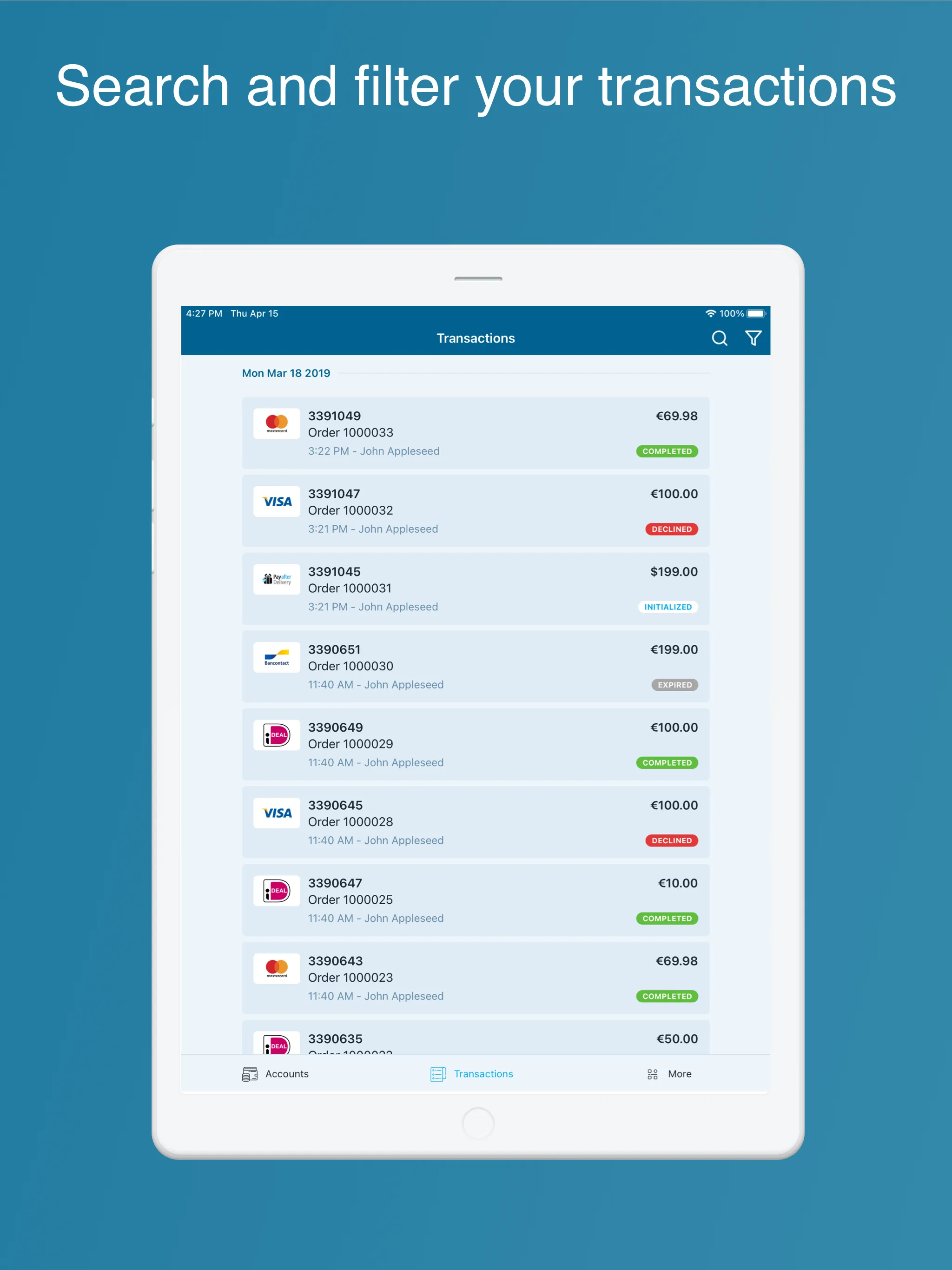 MultiSafepay Control | Indus Appstore | Screenshot