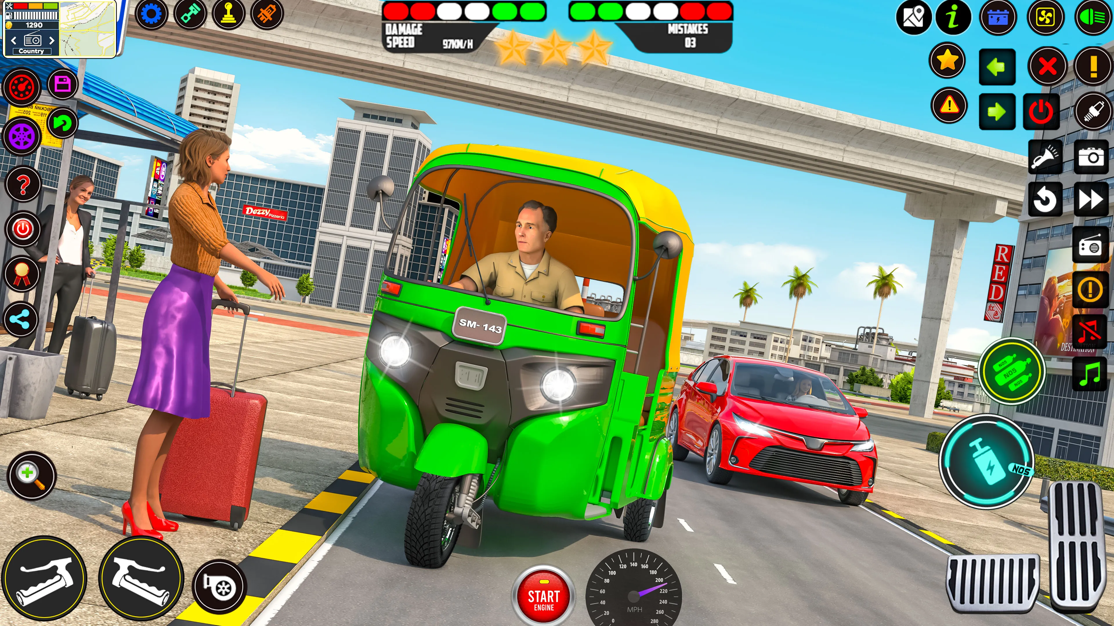 City Rickshaw Driving Games 3D | Indus Appstore | Screenshot