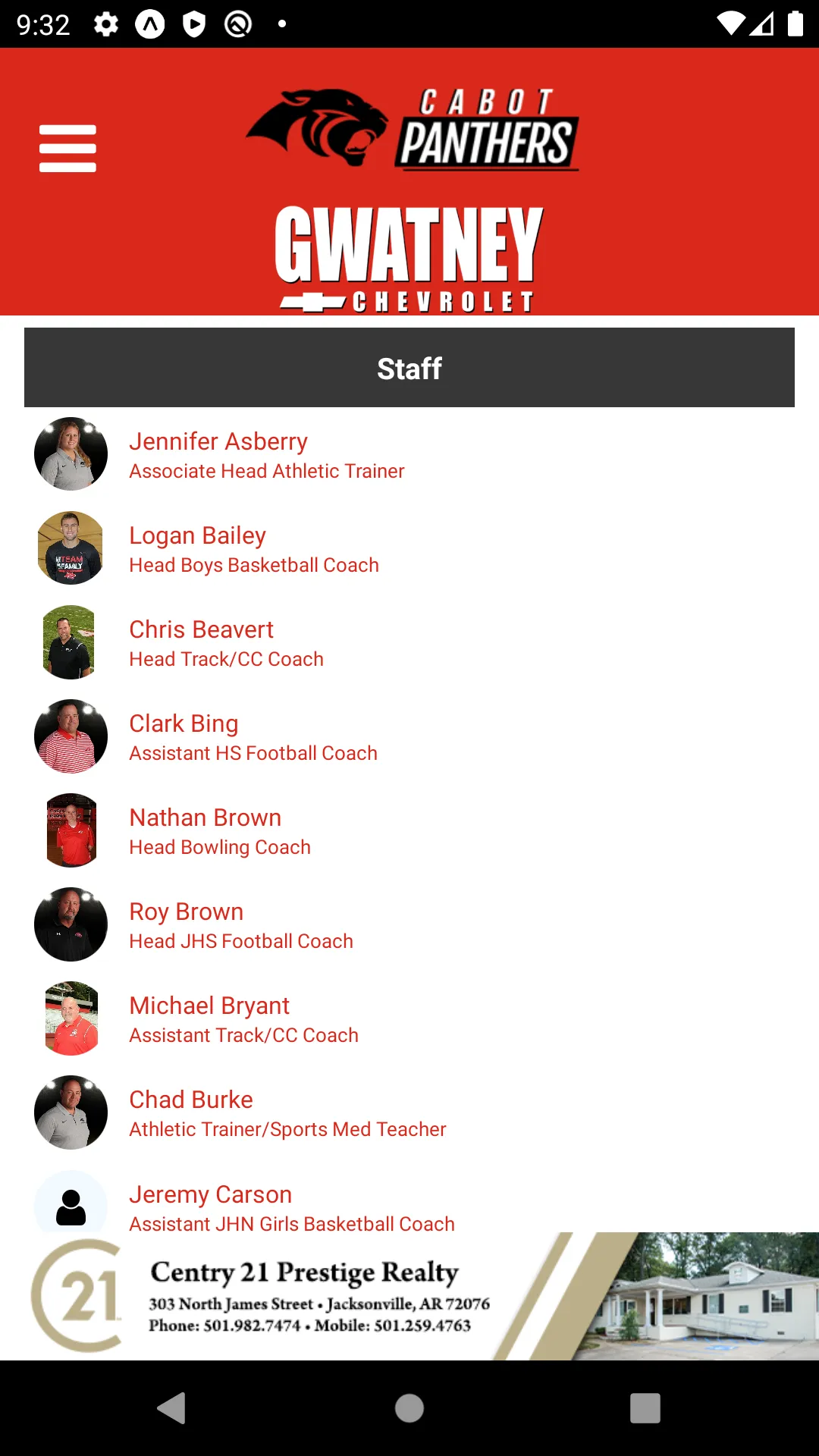 Cabot Panthers Athletics | Indus Appstore | Screenshot