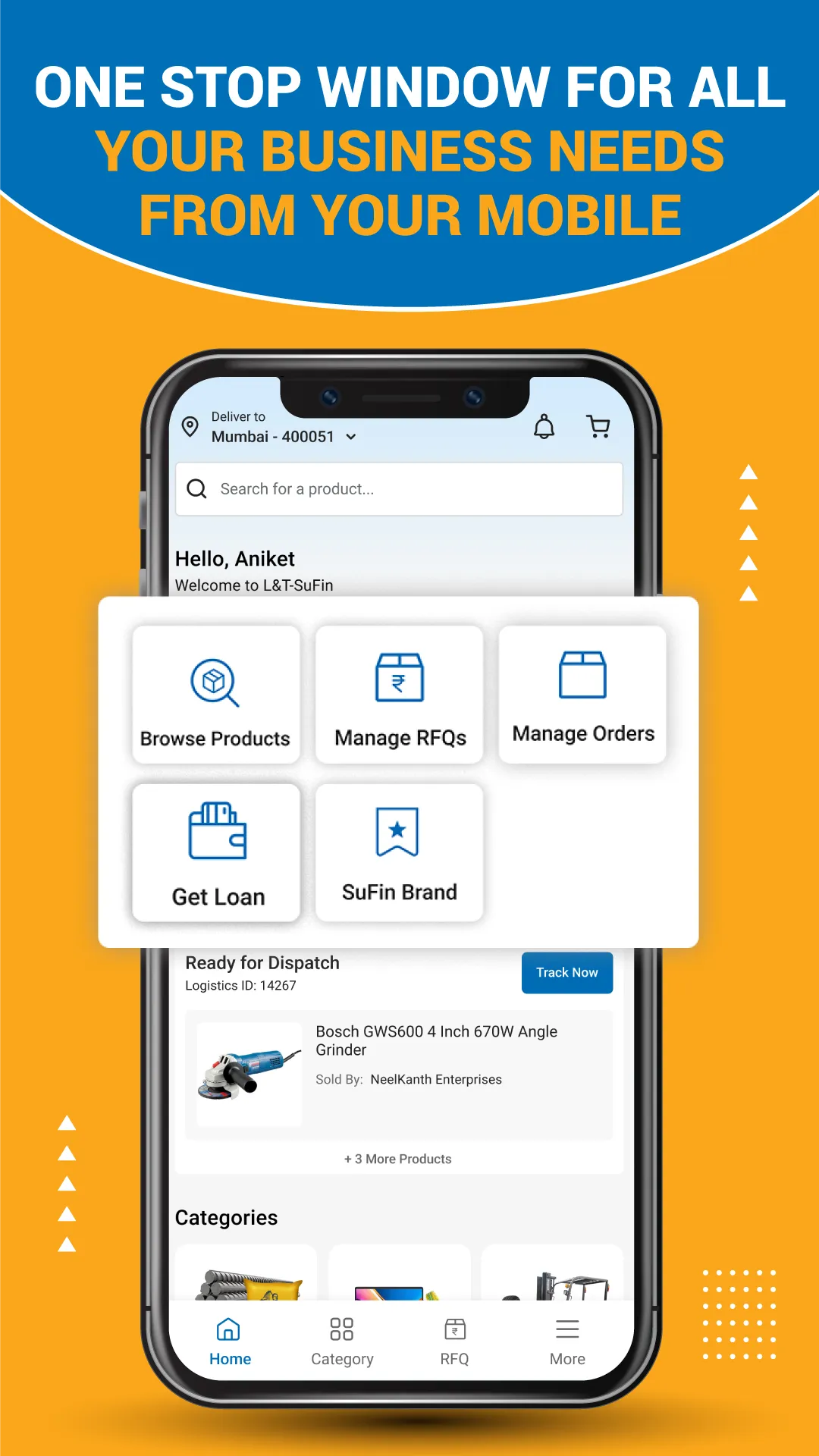 L&TSuFin B2B Bulk Purchase App | Indus Appstore | Screenshot