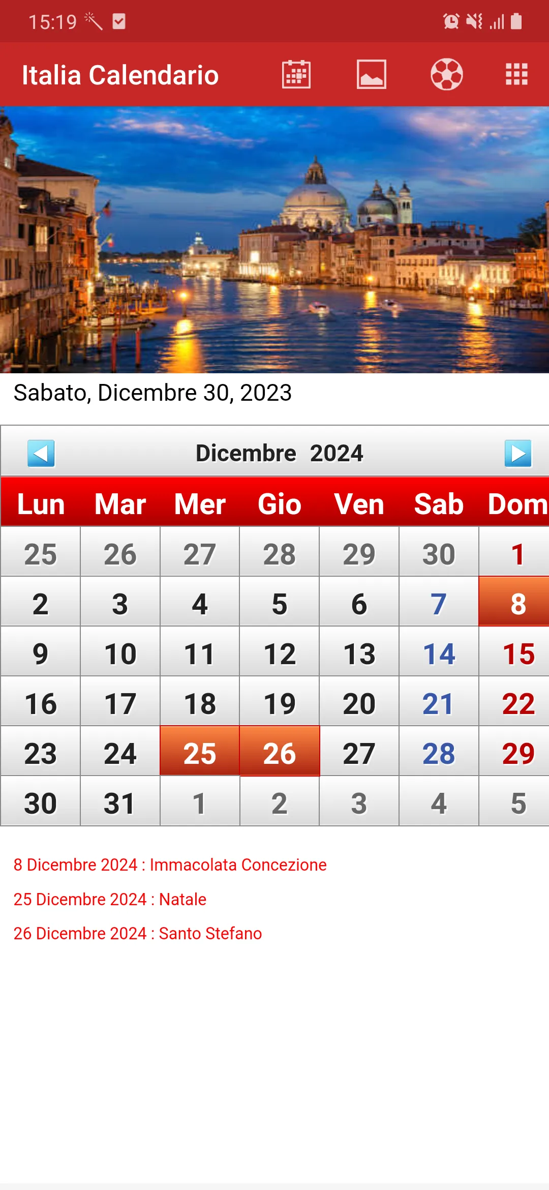 Italia Calendario 2024 | Indus Appstore | Screenshot