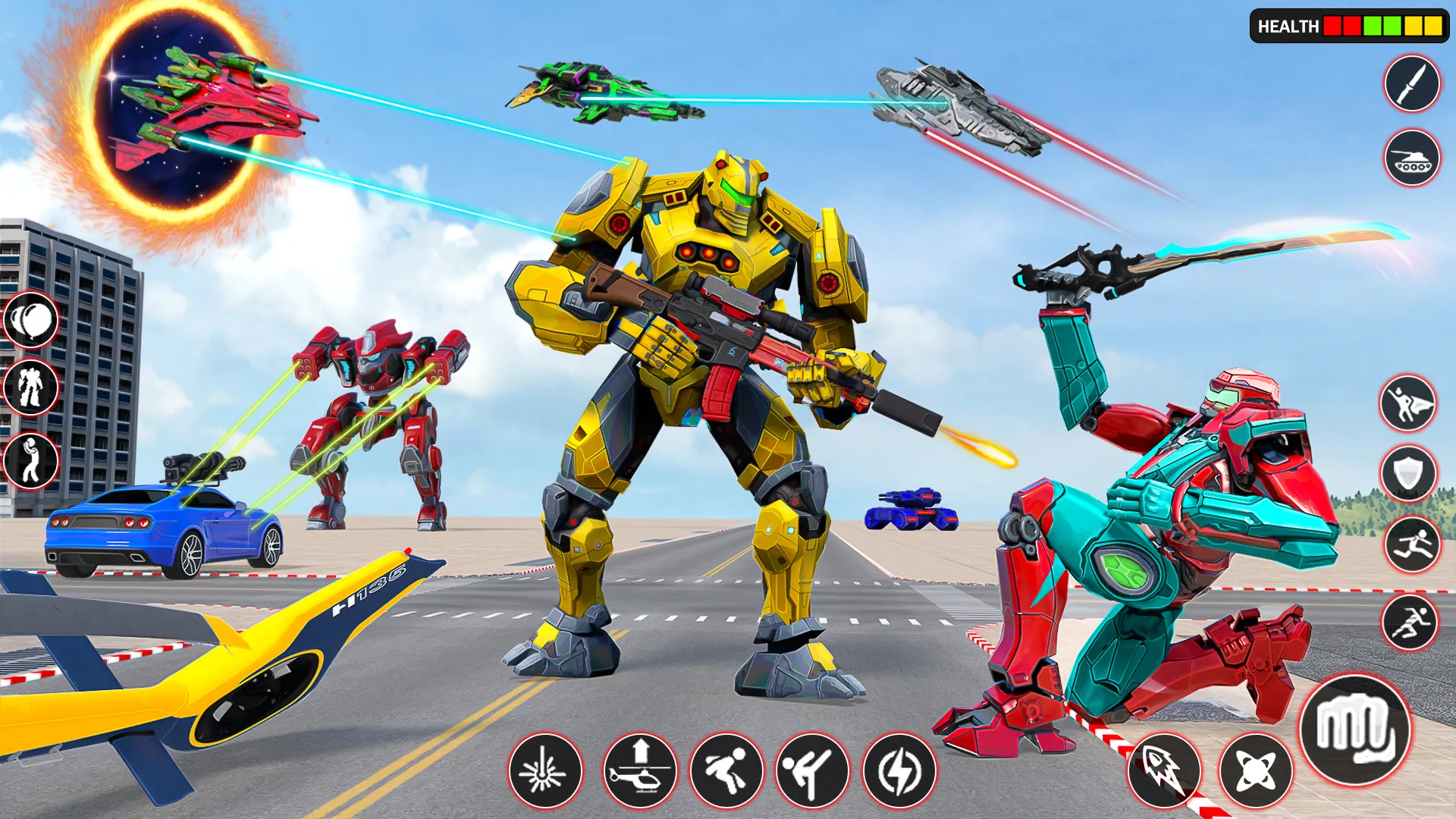 Rescue Robot Car Transform | Indus Appstore | Screenshot